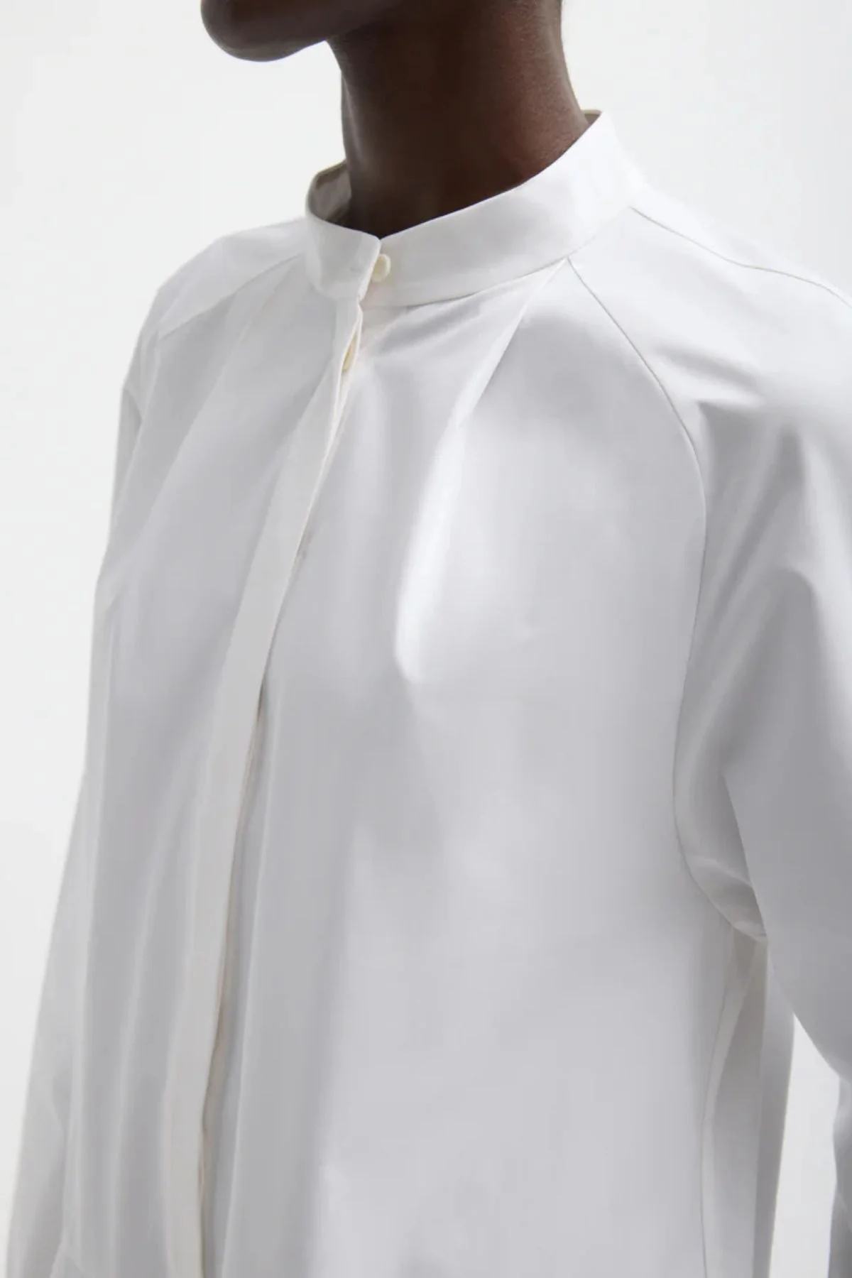 Tibi Compact Eco Poplin Balloon Dress - White - Image 4