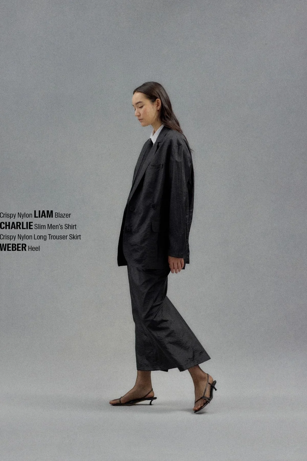 Tibi Crispy Nylon Liam Blazer - Black - Image 6
