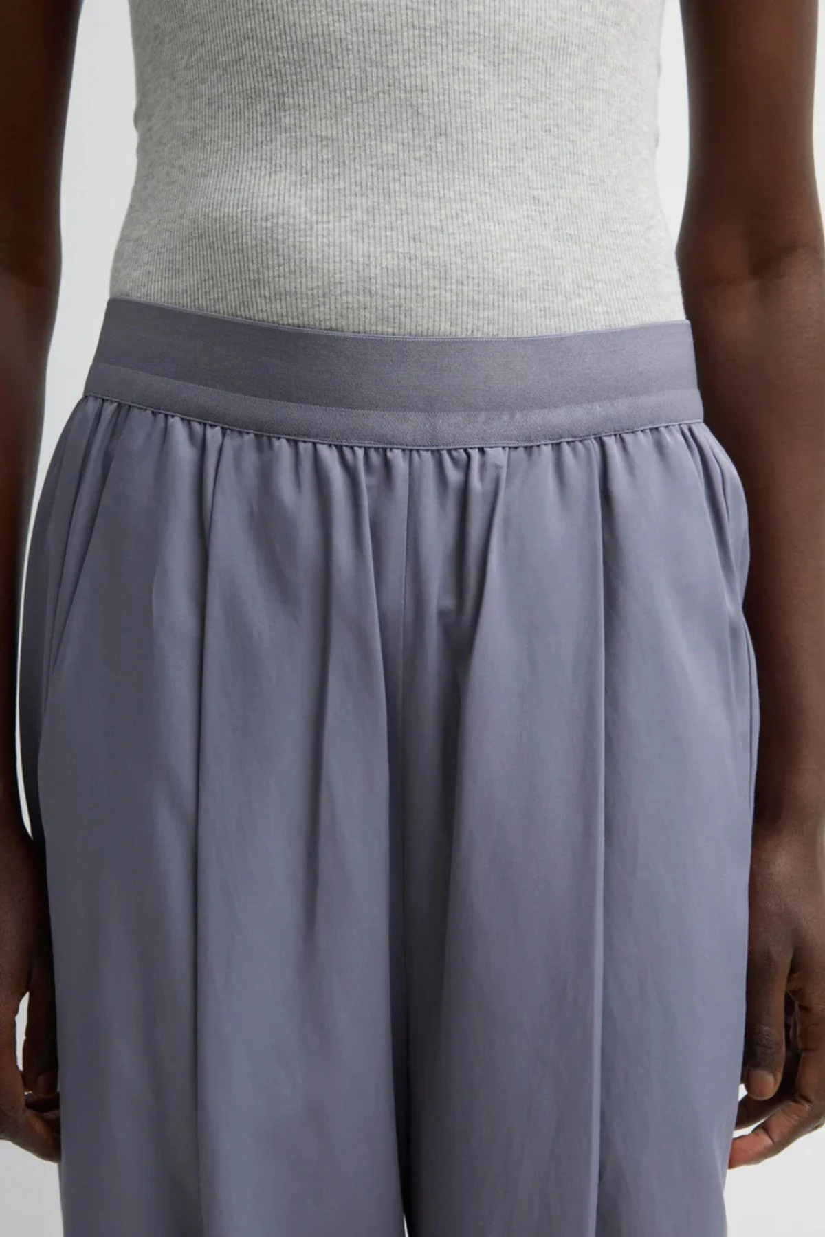 Tibi Marit Pull On Pant - Deep Violet - Image 3