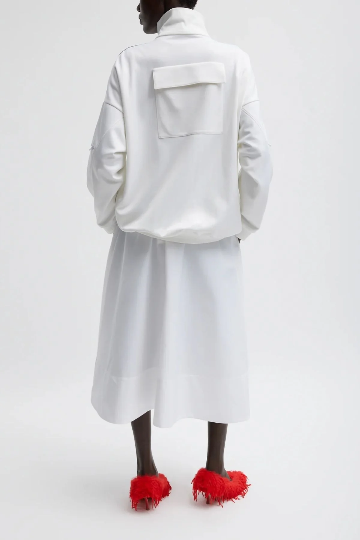Tibi Eco Nylon Circle Skirt - White - Image 2