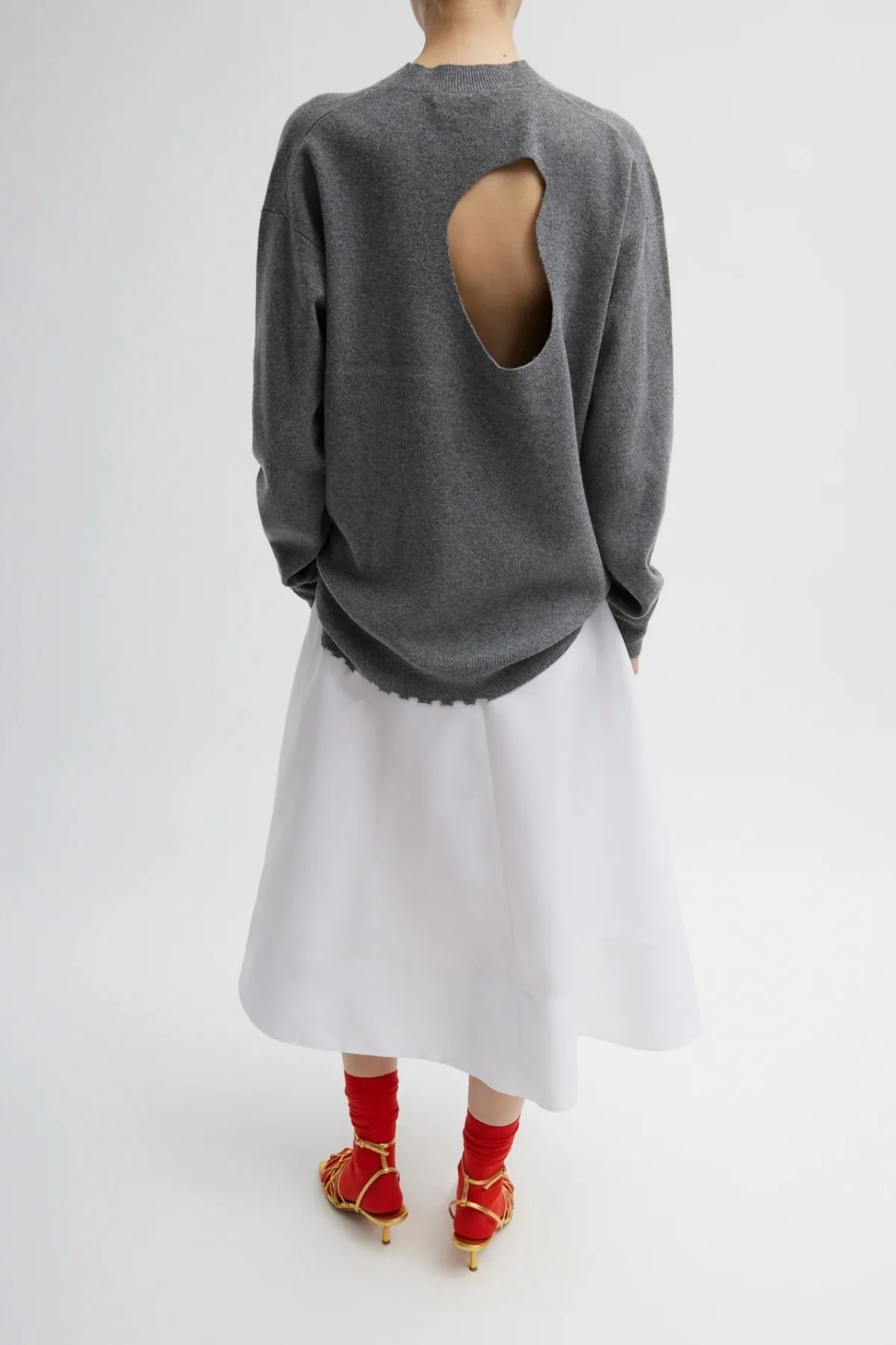 Tibi Eco Nylon Circle Skirt - White - Image 4
