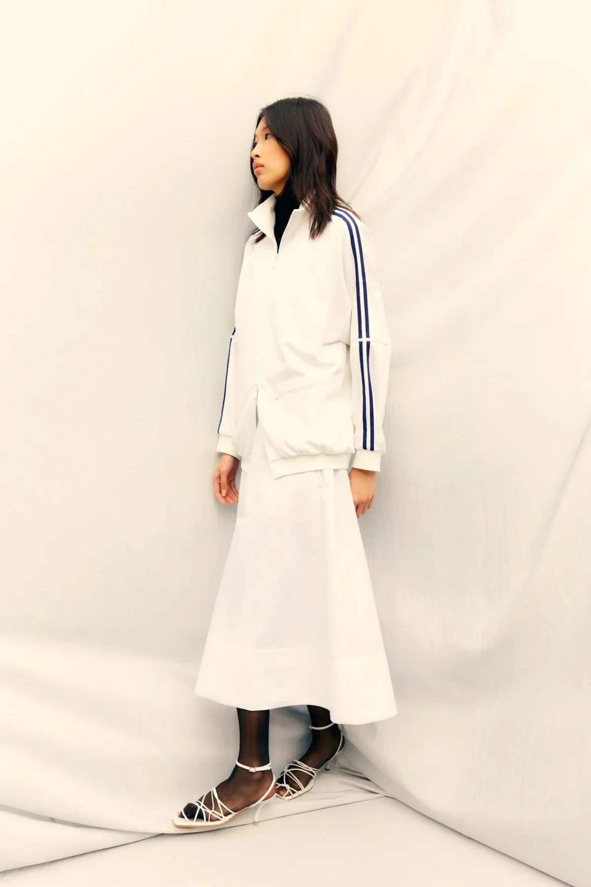 Tibi Eco Nylon Circle Skirt - White - Image 5