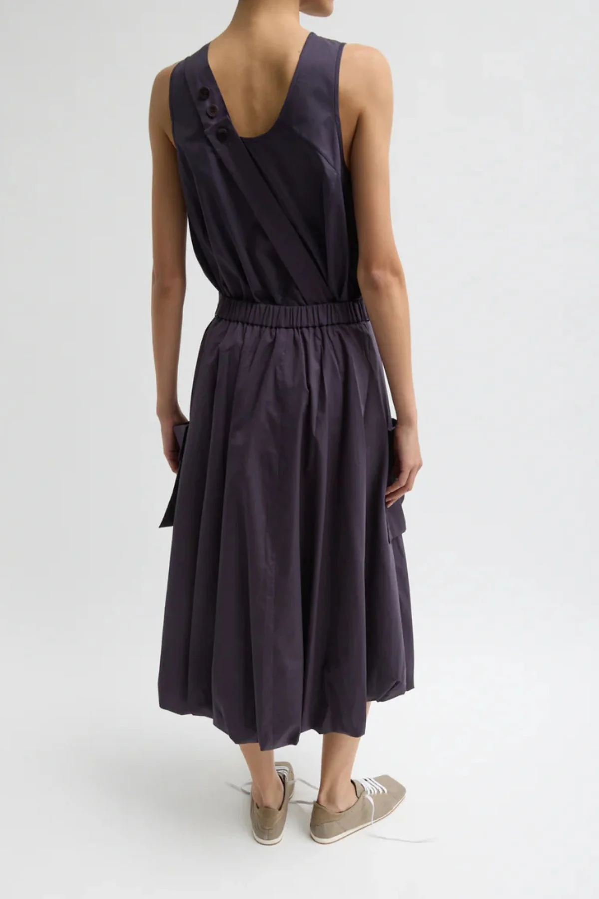 Tibi Pull On Bubble Skirt - Eggplant - Image 3