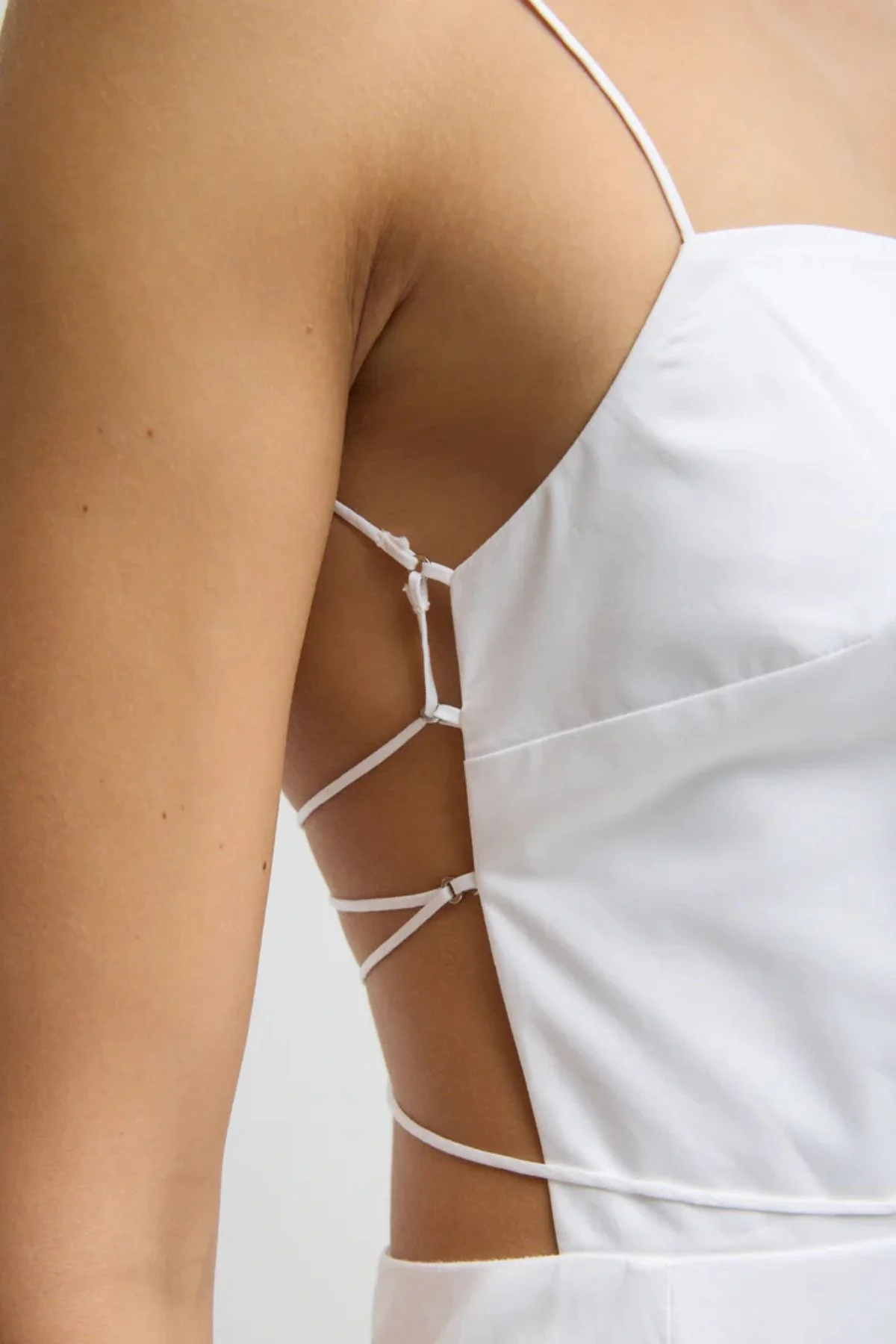 Tibi Strappy Dress - White - Image 4