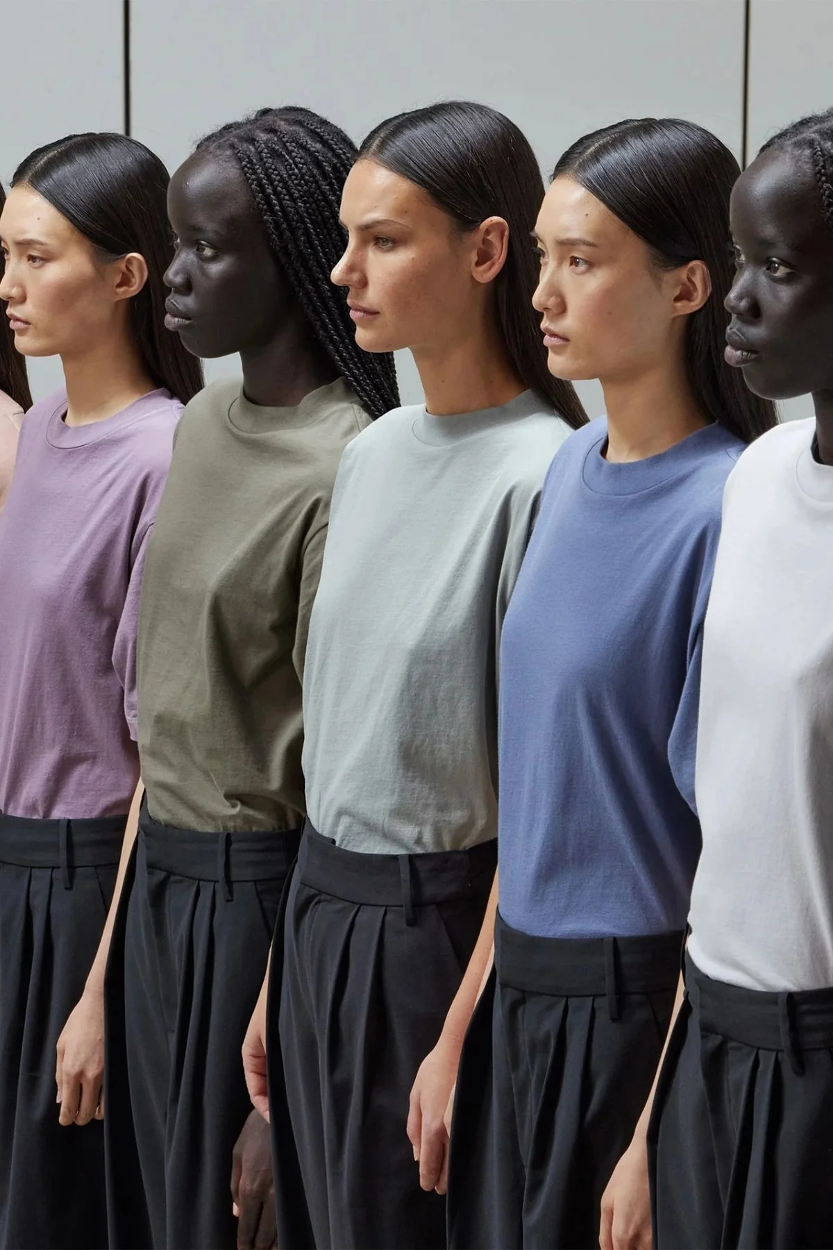 Tibi Mock Neck Unisex T - Dune - Image 4