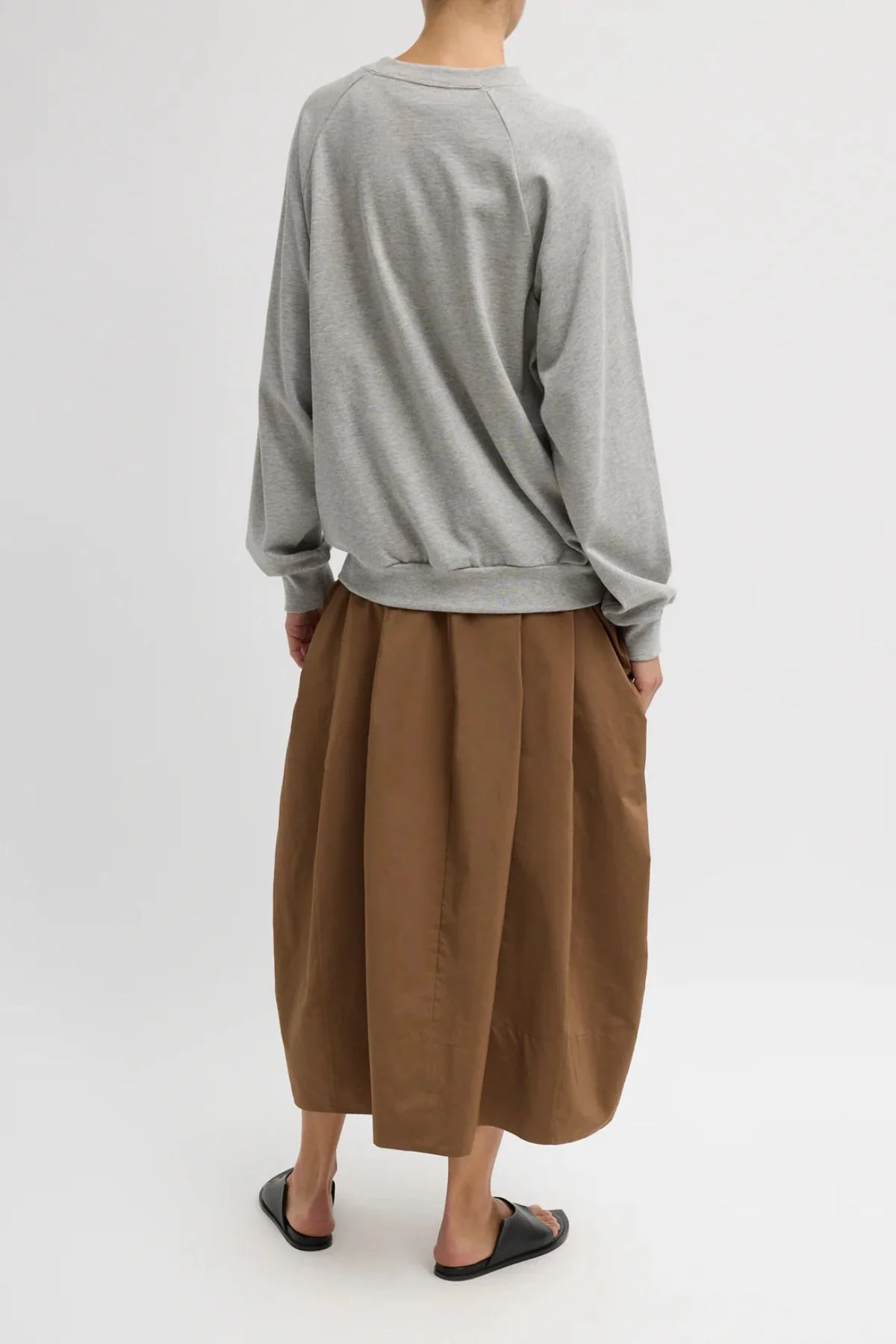 Tibi Nylon Lantern Skirt - Caramel Latte - Image 3