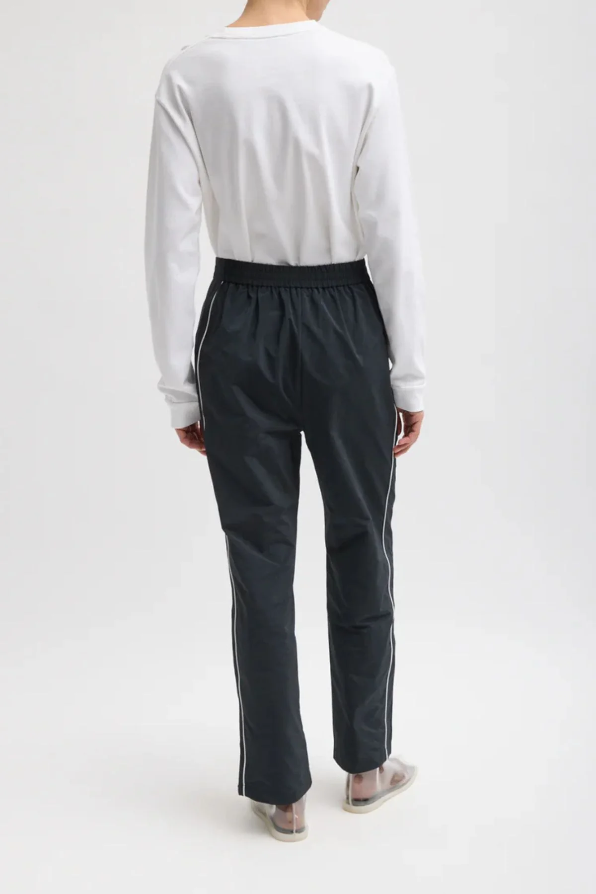 Tibi Nylon Piped Jogger - Black Multi - Image 3