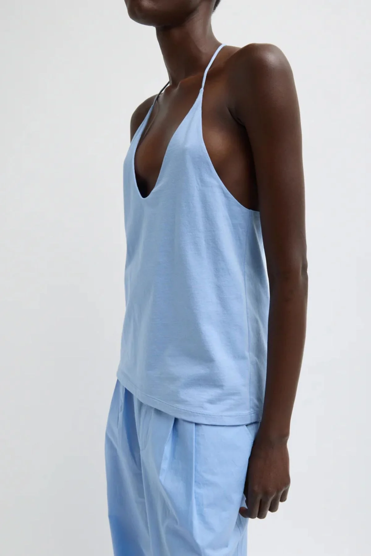 Tibi Racerback Tank - Blue - Image 2