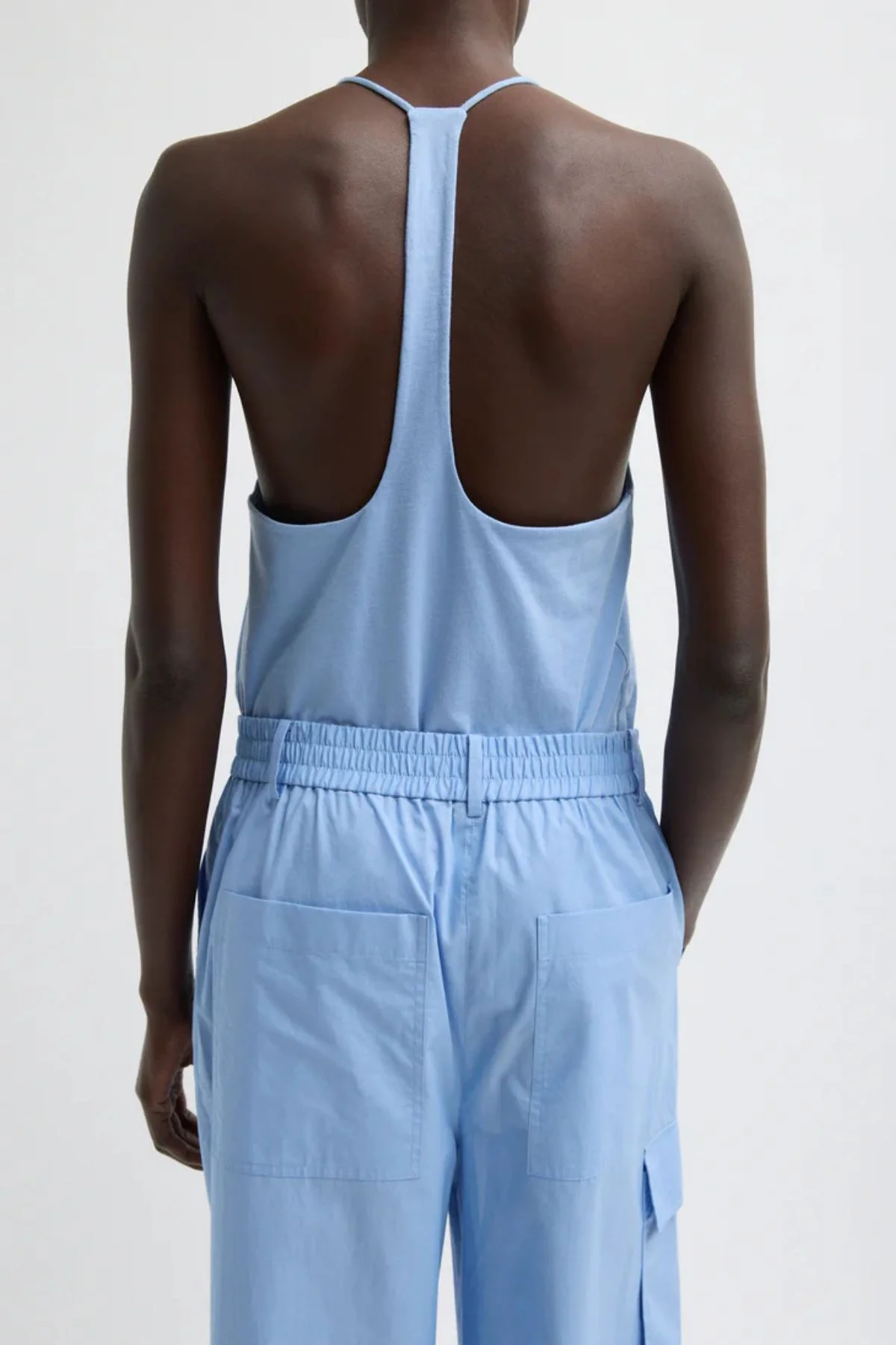 Tibi Racerback Tank - Blue - Image 3