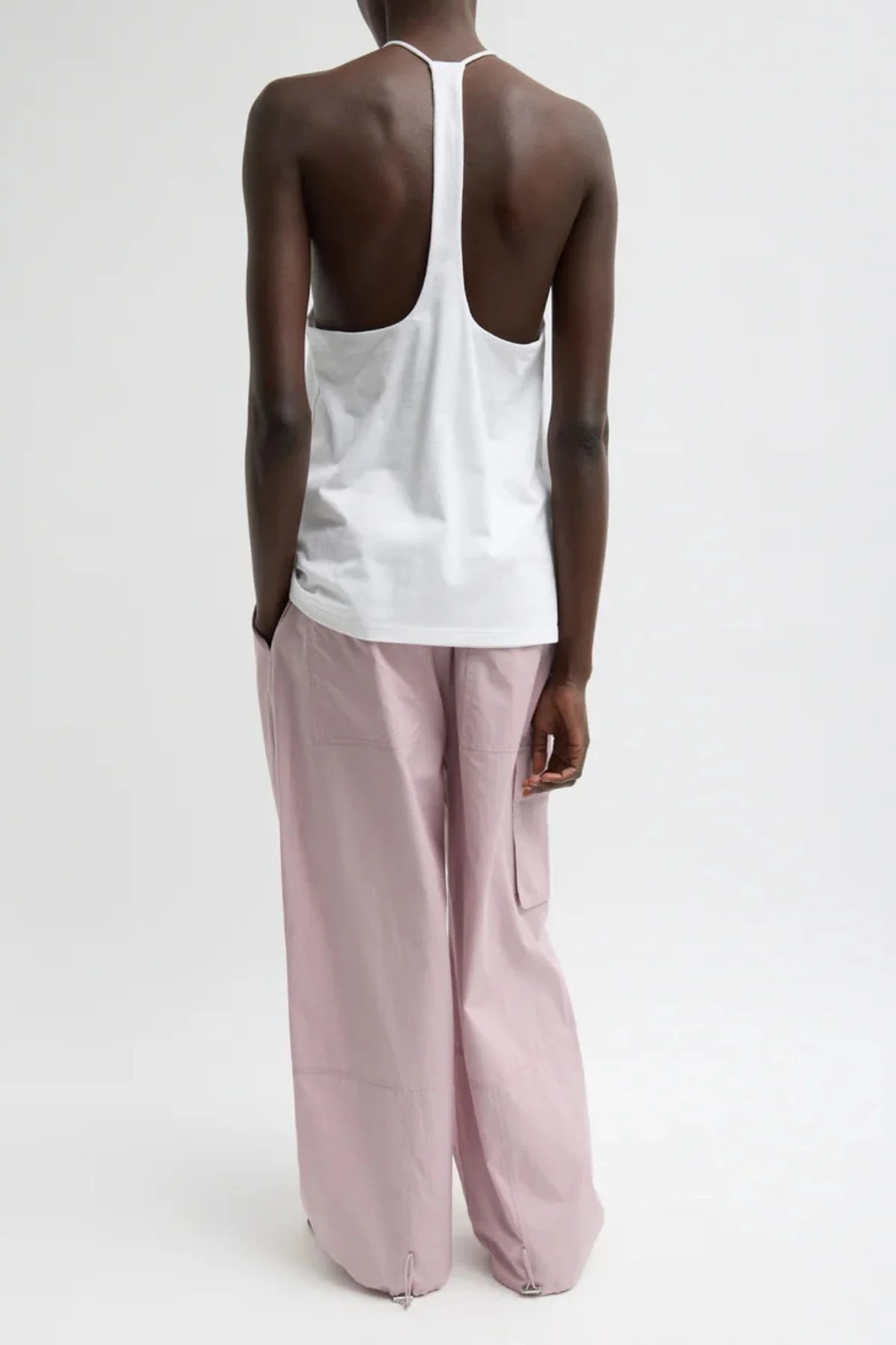 Tibi Racerback Tank - White - Image 3