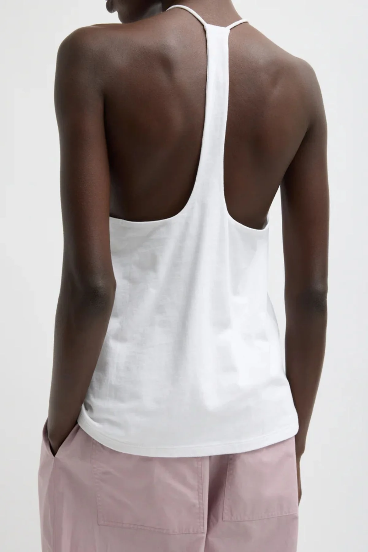 Tibi Racerback Tank - White - Image 4