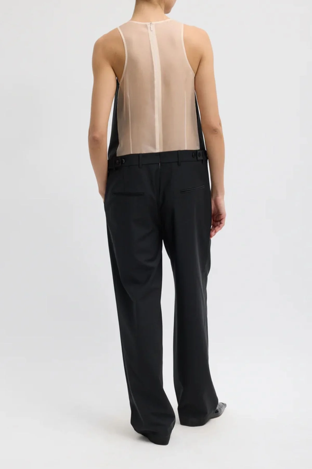 Tibi Recycled Tropical Wool Jumpsuit - Black - Image 2