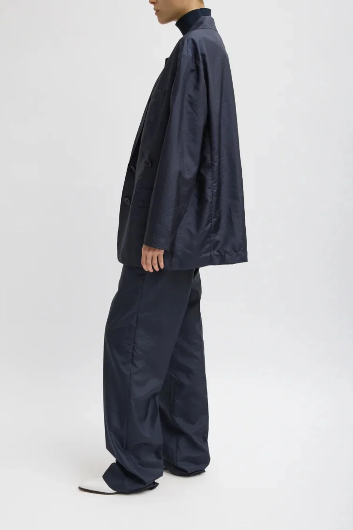 Tibi Rodney Trouser - Navy - Image 3