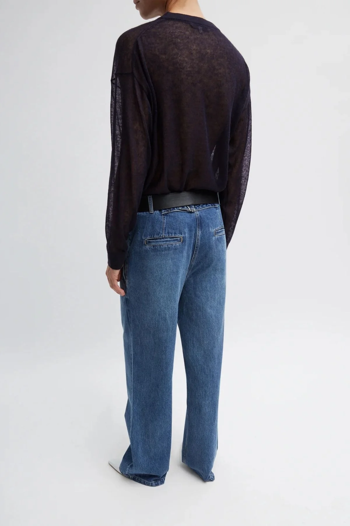 Tibi Spring Denim Barry Jean - Classic Blue - Image 3