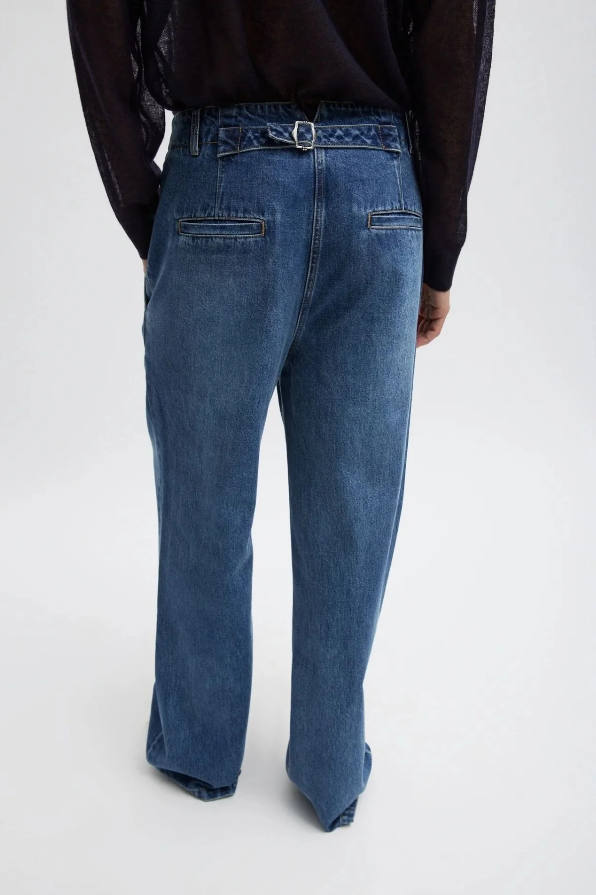 Tibi Spring Denim Barry Jean - Classic Blue - Image 7
