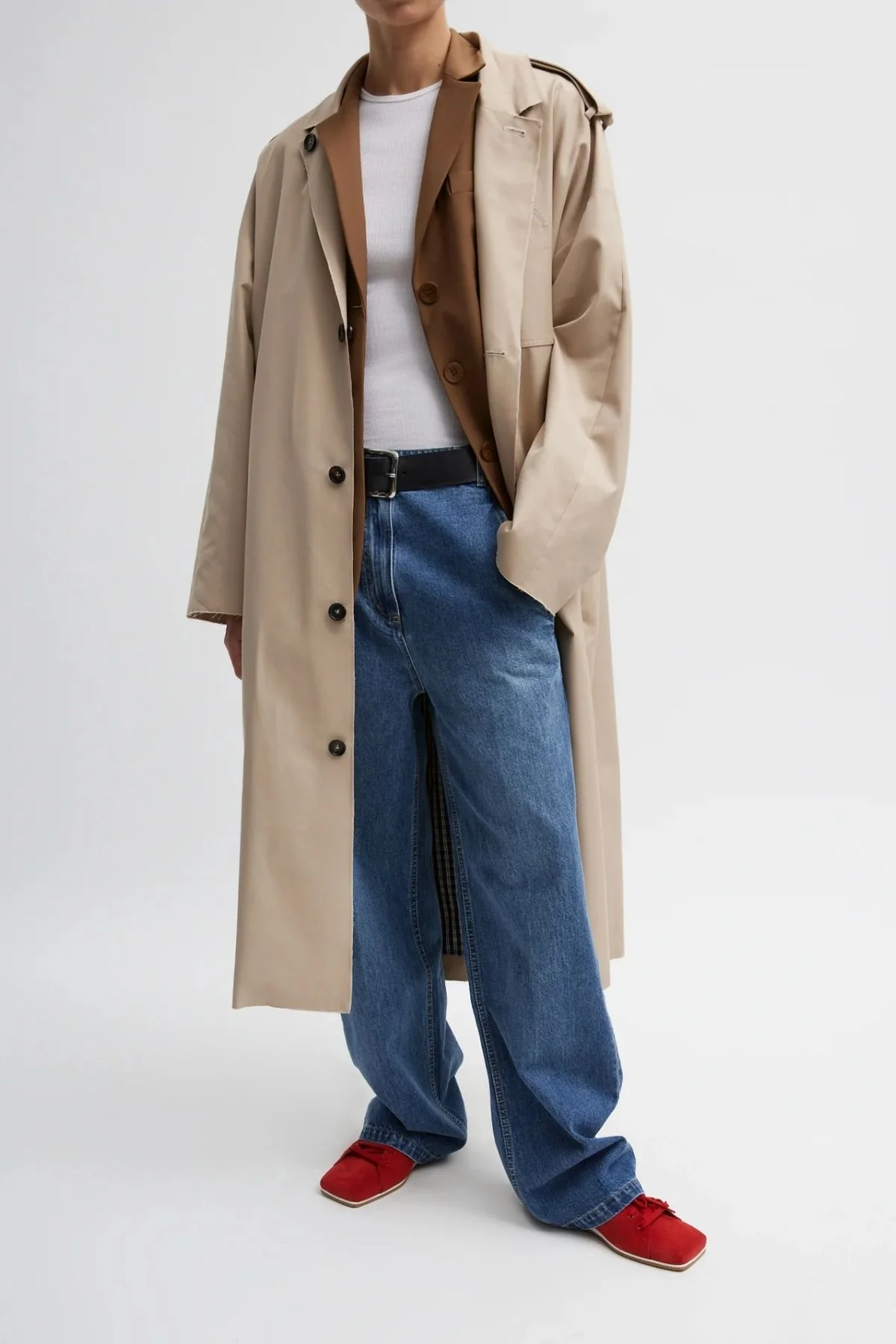 Tibi Spring Denim Barry Jean - Classic Blue - Image 8