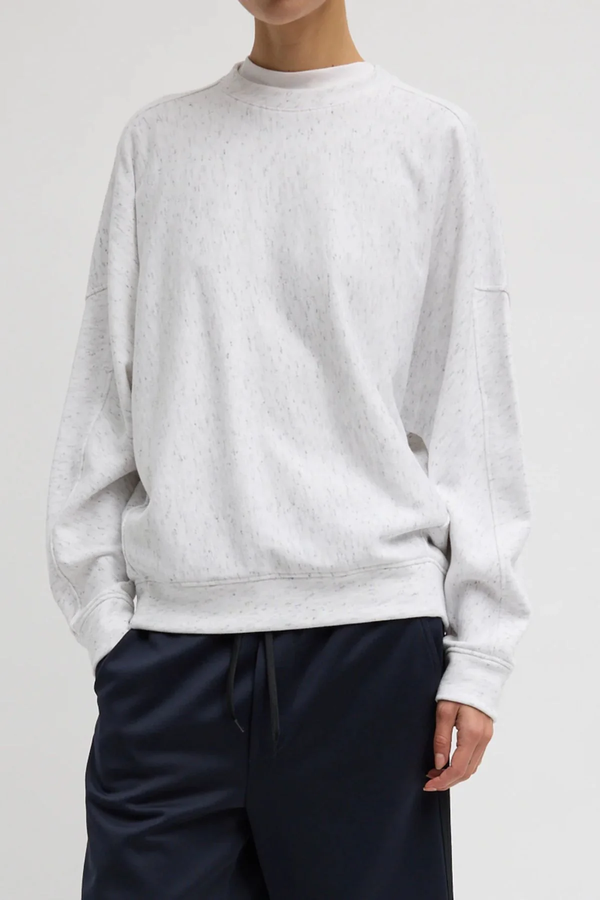 Tibi Spring Tweedy Sweatshirt - White Multi - Image 5