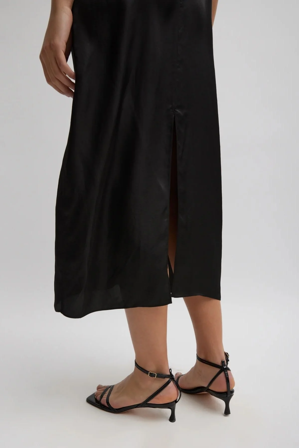 Tibi The Slip Dress - Black - Image 3