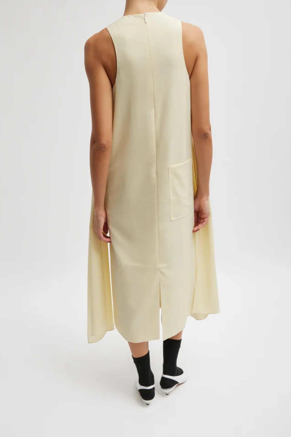 Tibi Tropical Wool Tie Front Dress - Ivory - Image 2