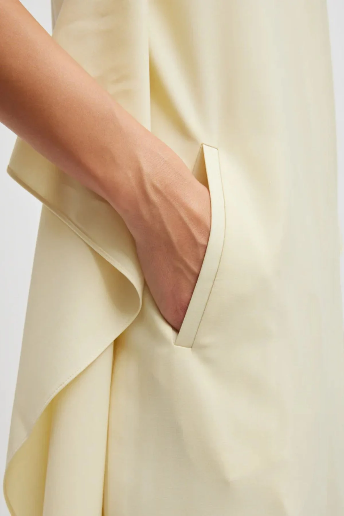 Tibi Tropical Wool Tie Front Dress - Ivory - Image 4