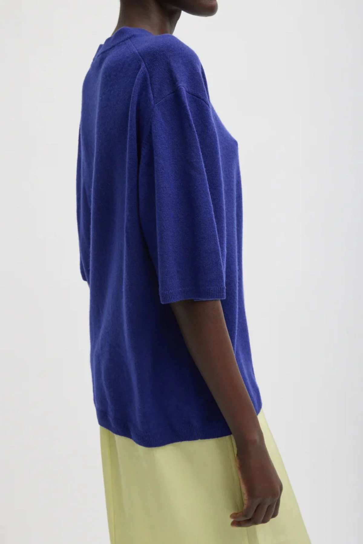 Tibi Washable Cashmere Oversized Easy T - Ink Blue - Image 2