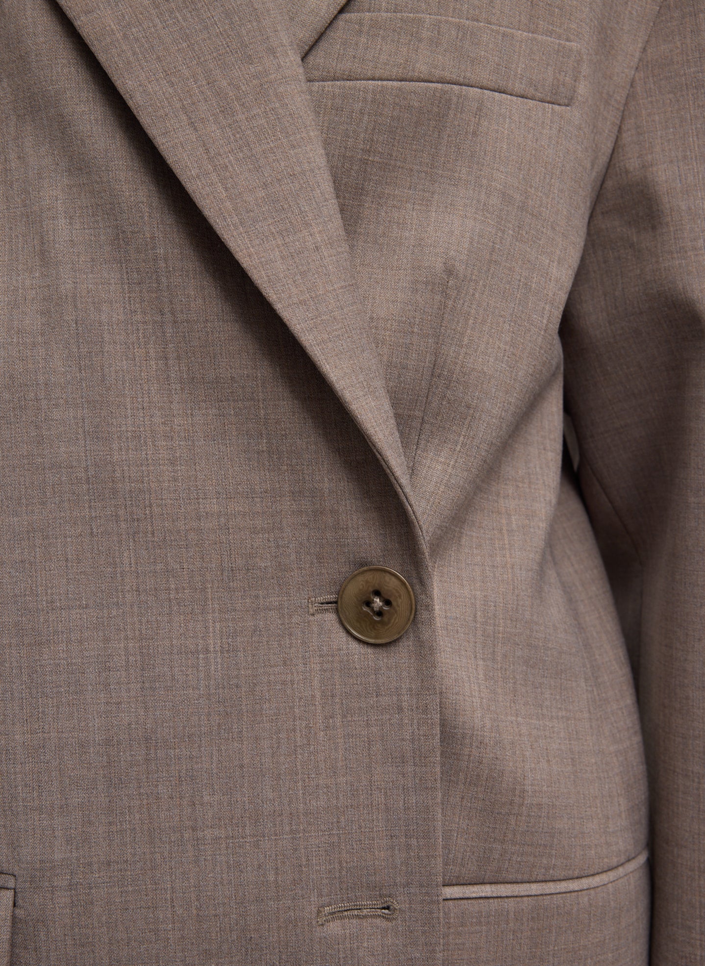 Tibi Tropical Wool Liam Blazer - Cedar Melange - Image 5