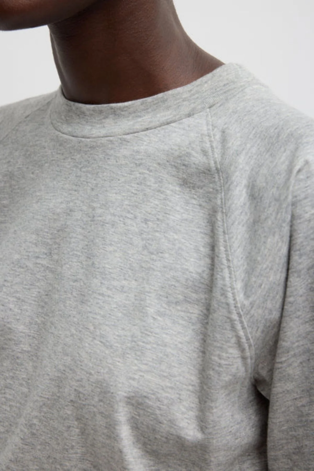 Tibi T-Shirting Shirred Top - Heather Grey - Image 4