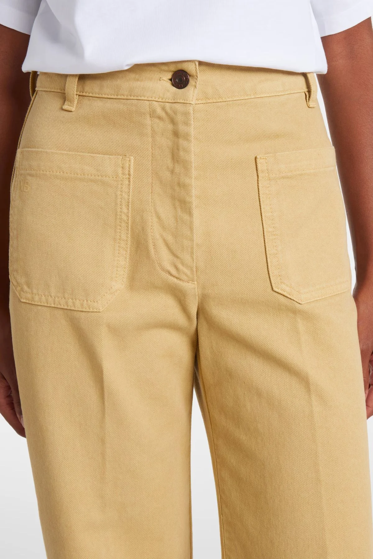 Victoria Beckham Alina Jean - Butter Garment Dye - Image 4