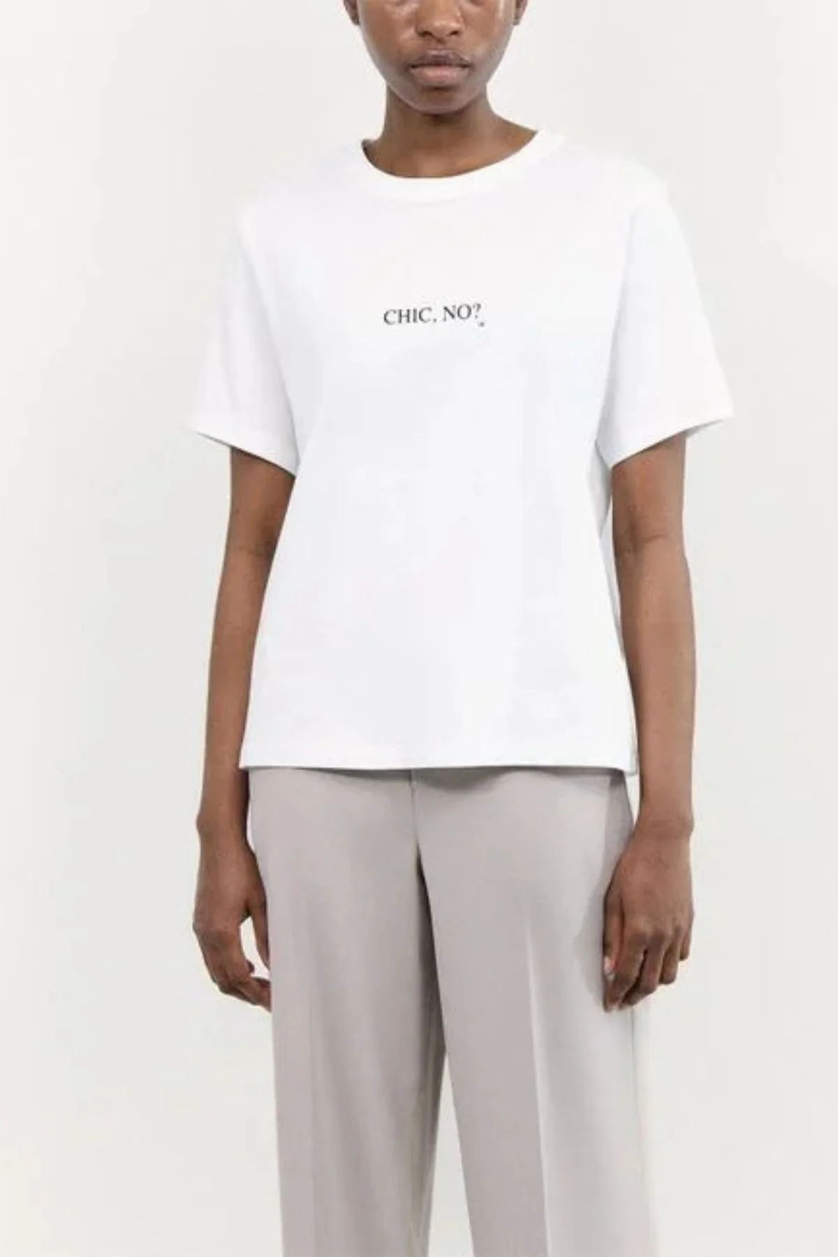 Victoria Beckham Classic Fit Slogan - Chic, No? - Image 2