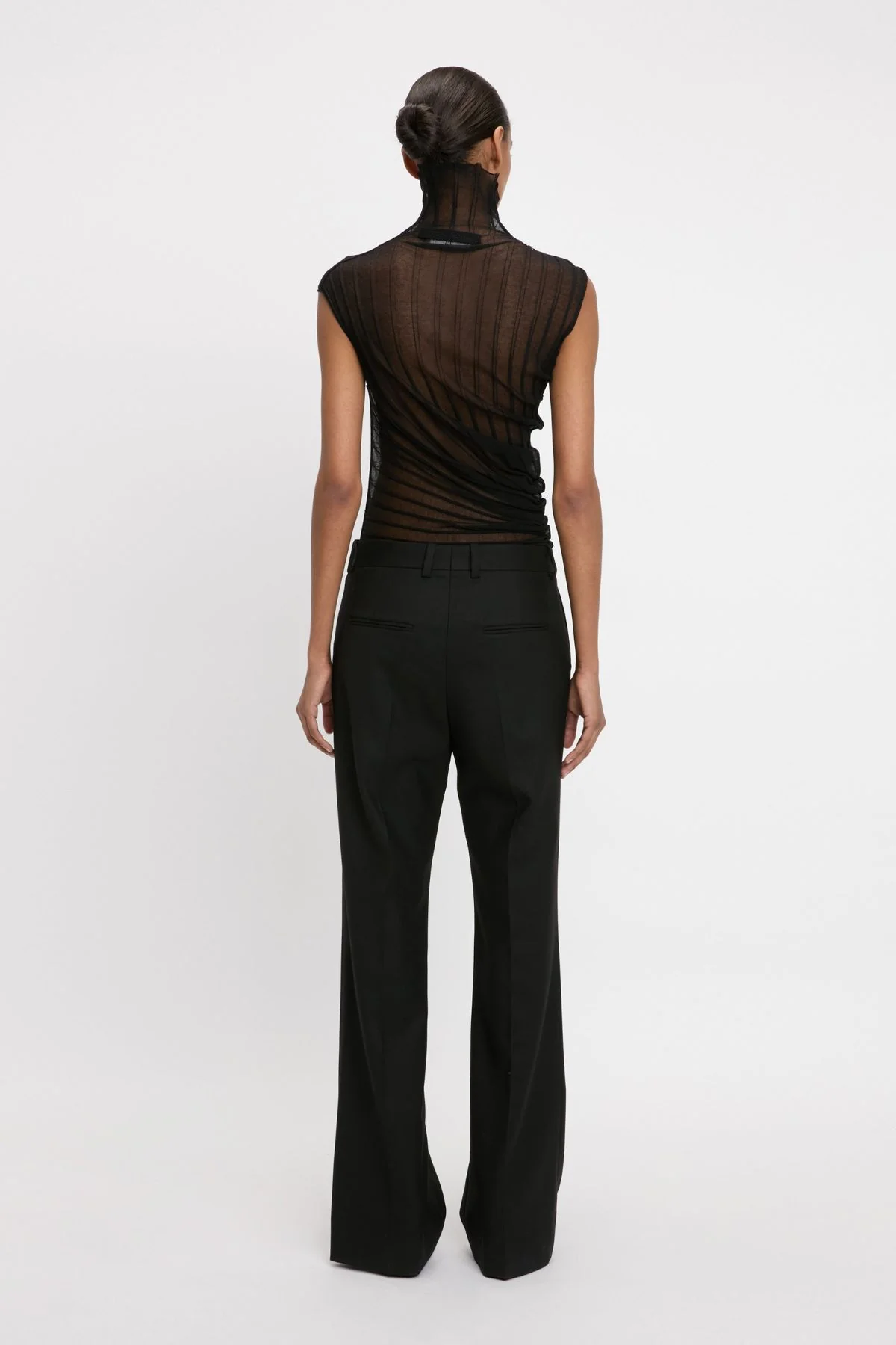 Victoria Beckham Classic Tailored Trousers - Black - Image 3