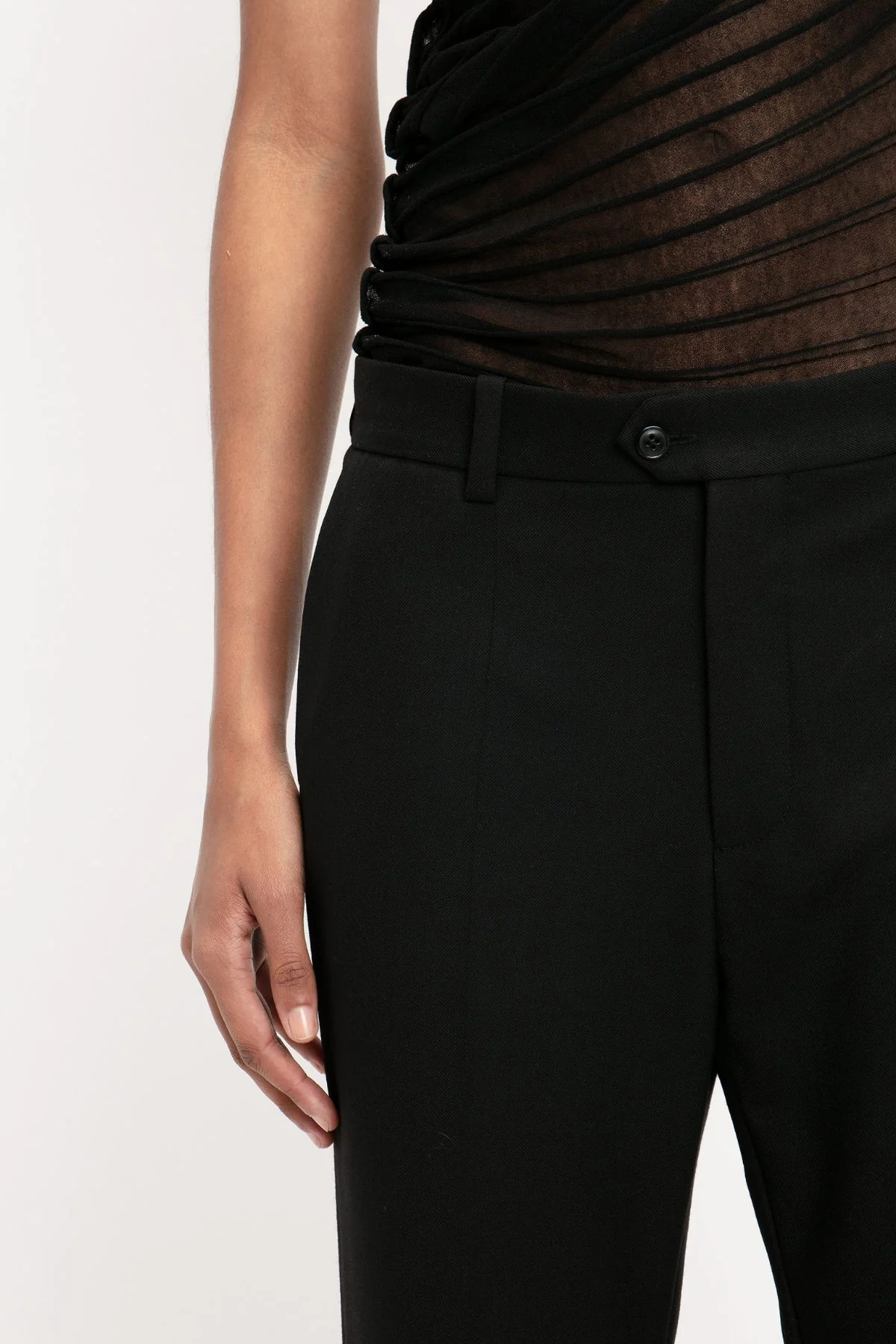 Victoria Beckham Classic Tailored Trousers - Black - Image 5