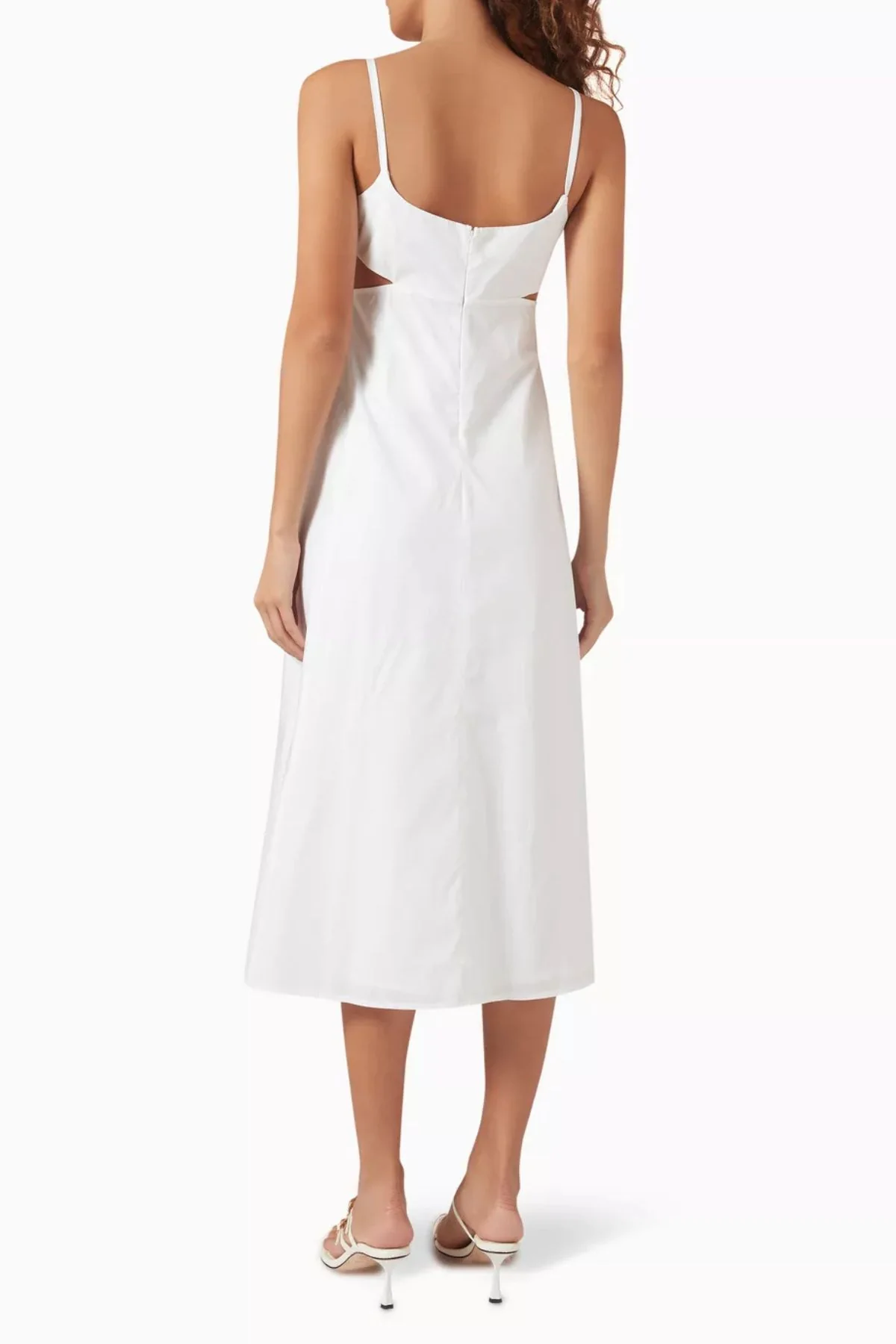 Victoria Beckham Cotton Cami Midi Dress - White - Image 4