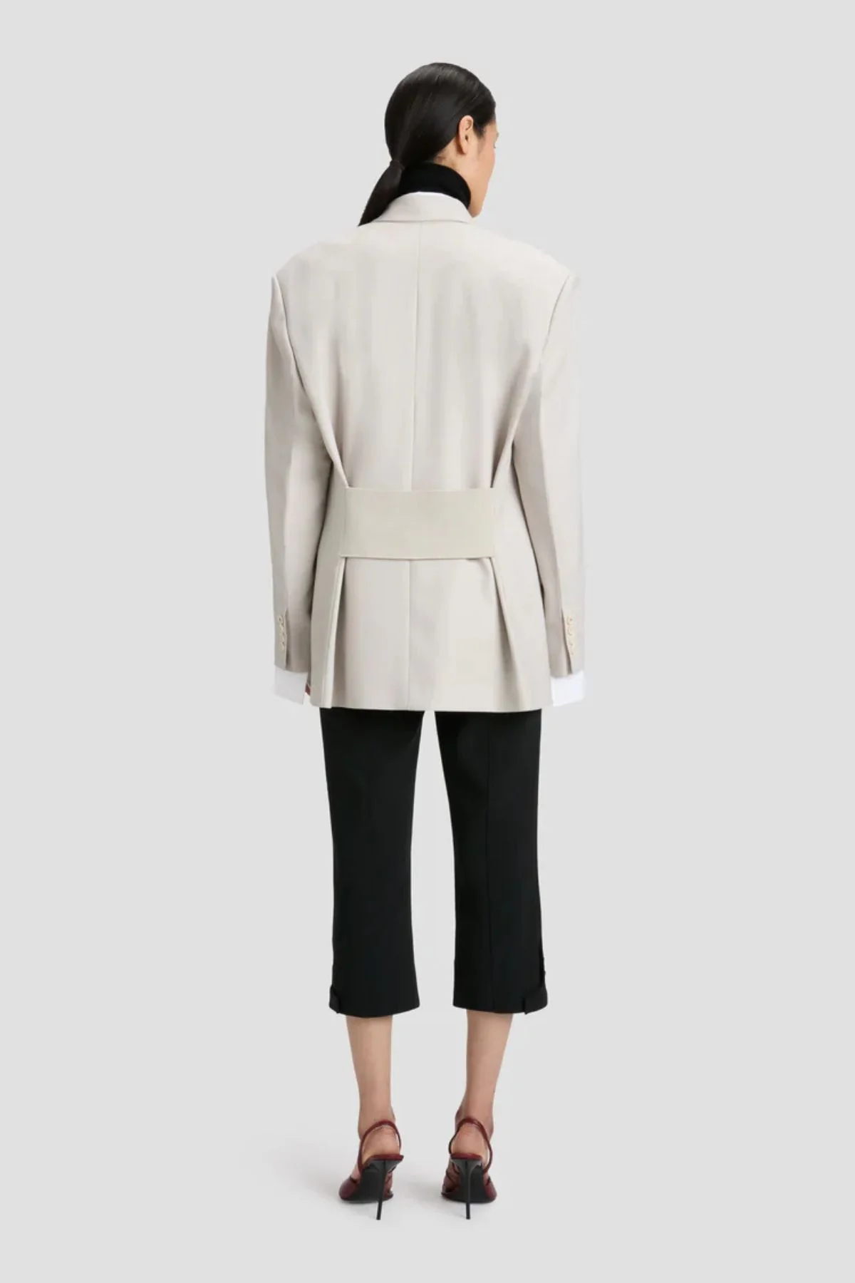Victoria Beckham Double Breasted Blazer - Pumice - Image 3