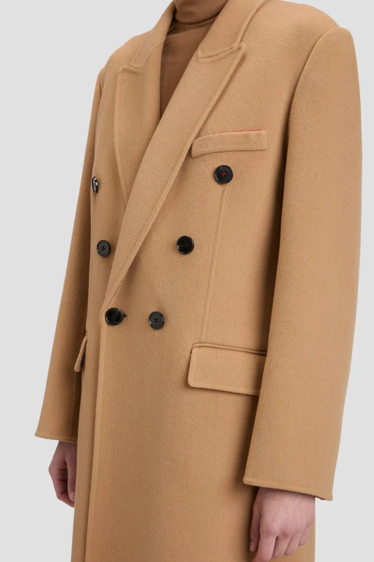 Victoria Beckham Double Faced Overcoat - Camel - Image 4