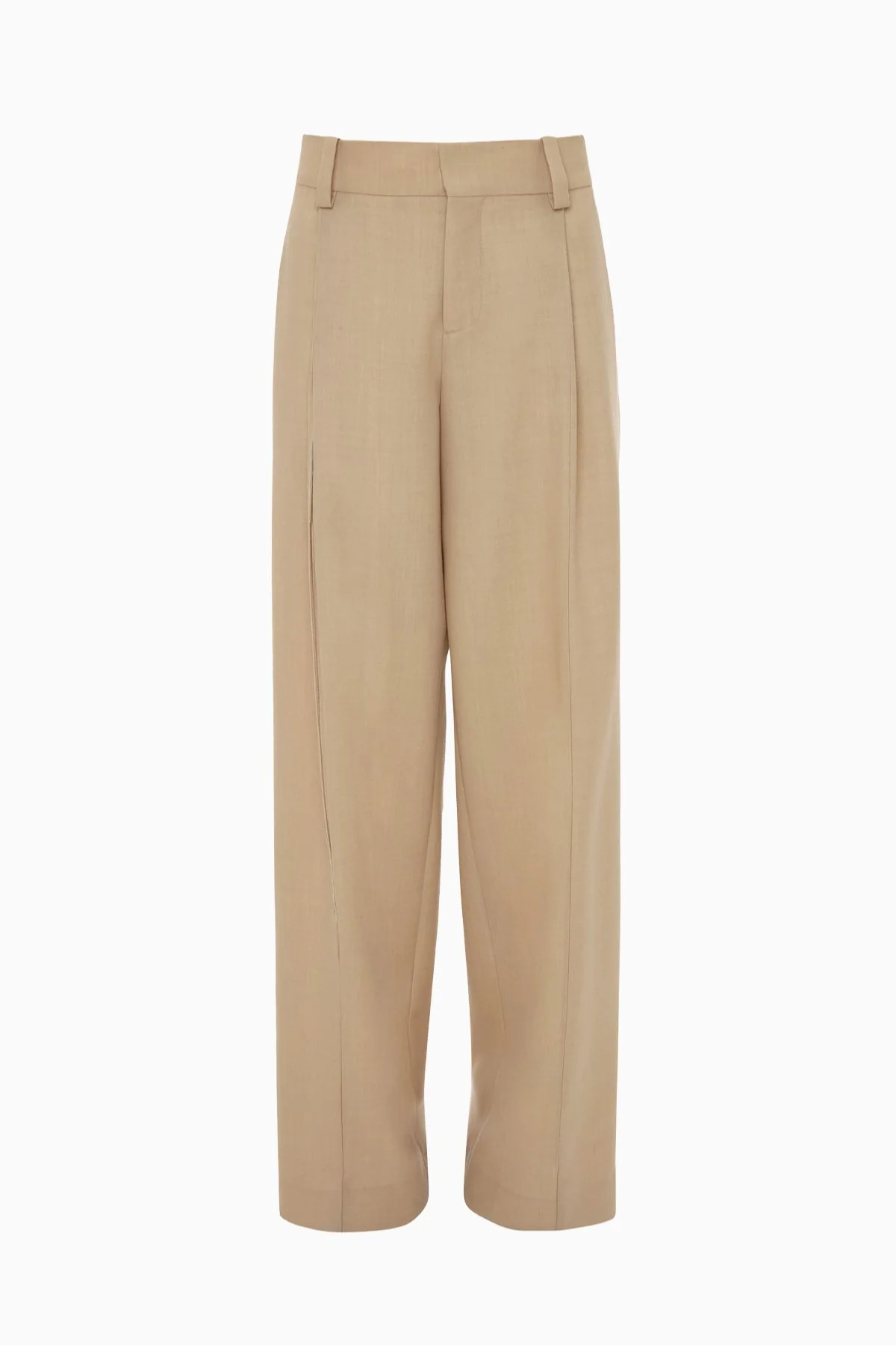 Victoria Beckham Seam Detail Trouser - Sepia/ Ivory