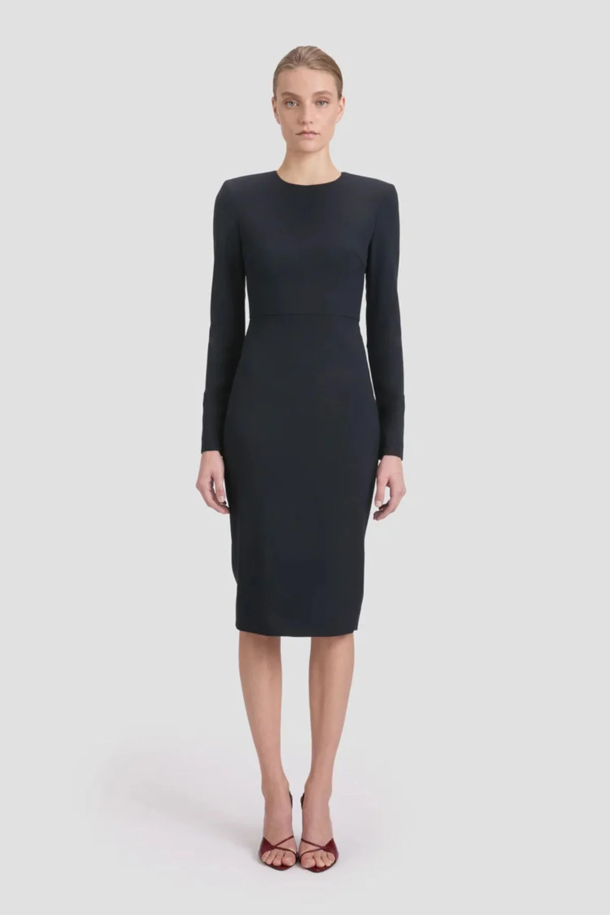 Victoria Beckham Fitted Dress - Navy - Image 2