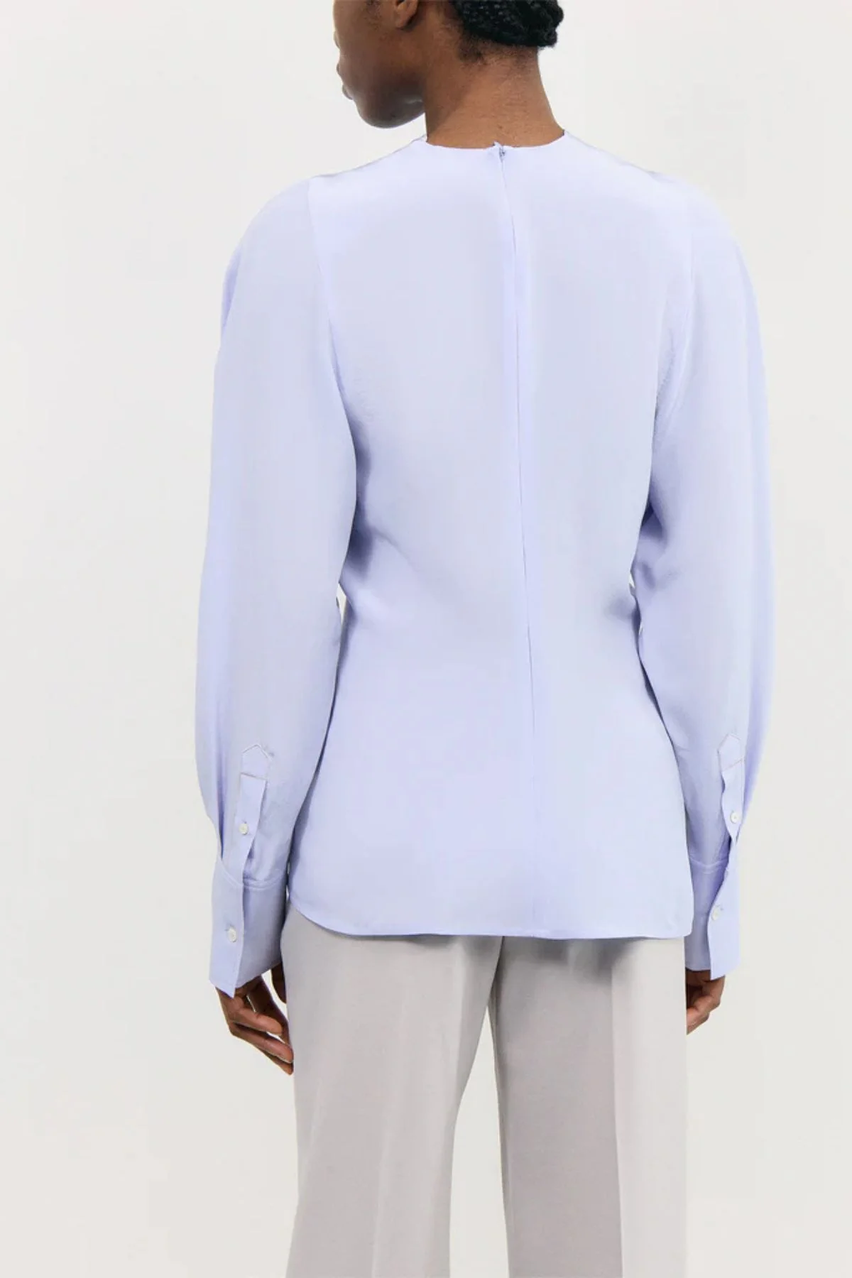 Victoria Beckham Twist Detail Top - Delphinium - Image 3