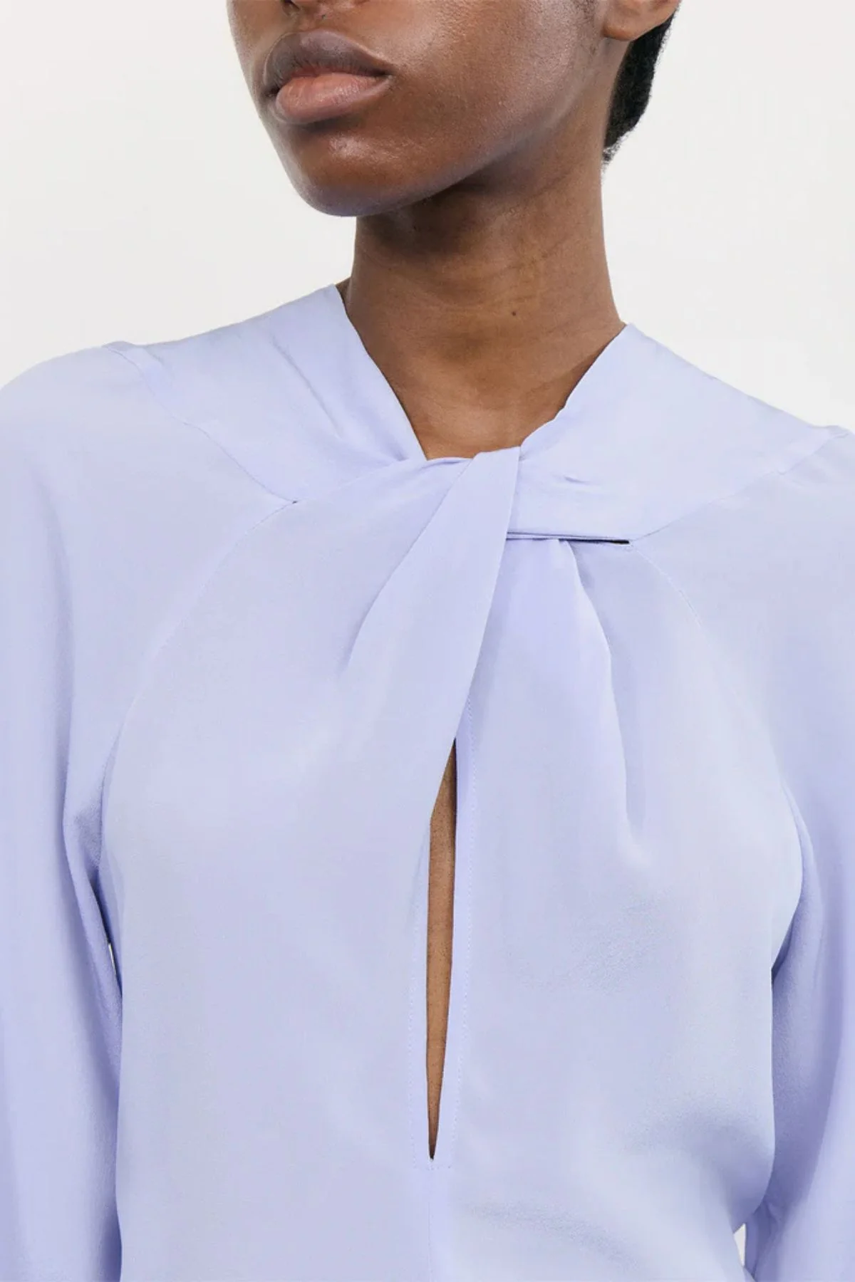 Victoria Beckham Twist Detail Top - Delphinium - Image 4