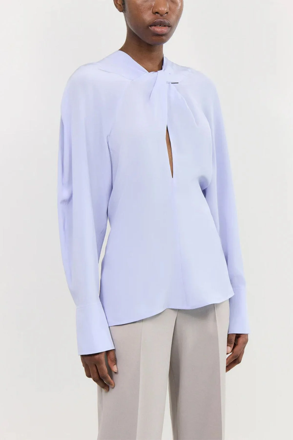 Victoria Beckham Twist Detail Top - Delphinium - Image 5