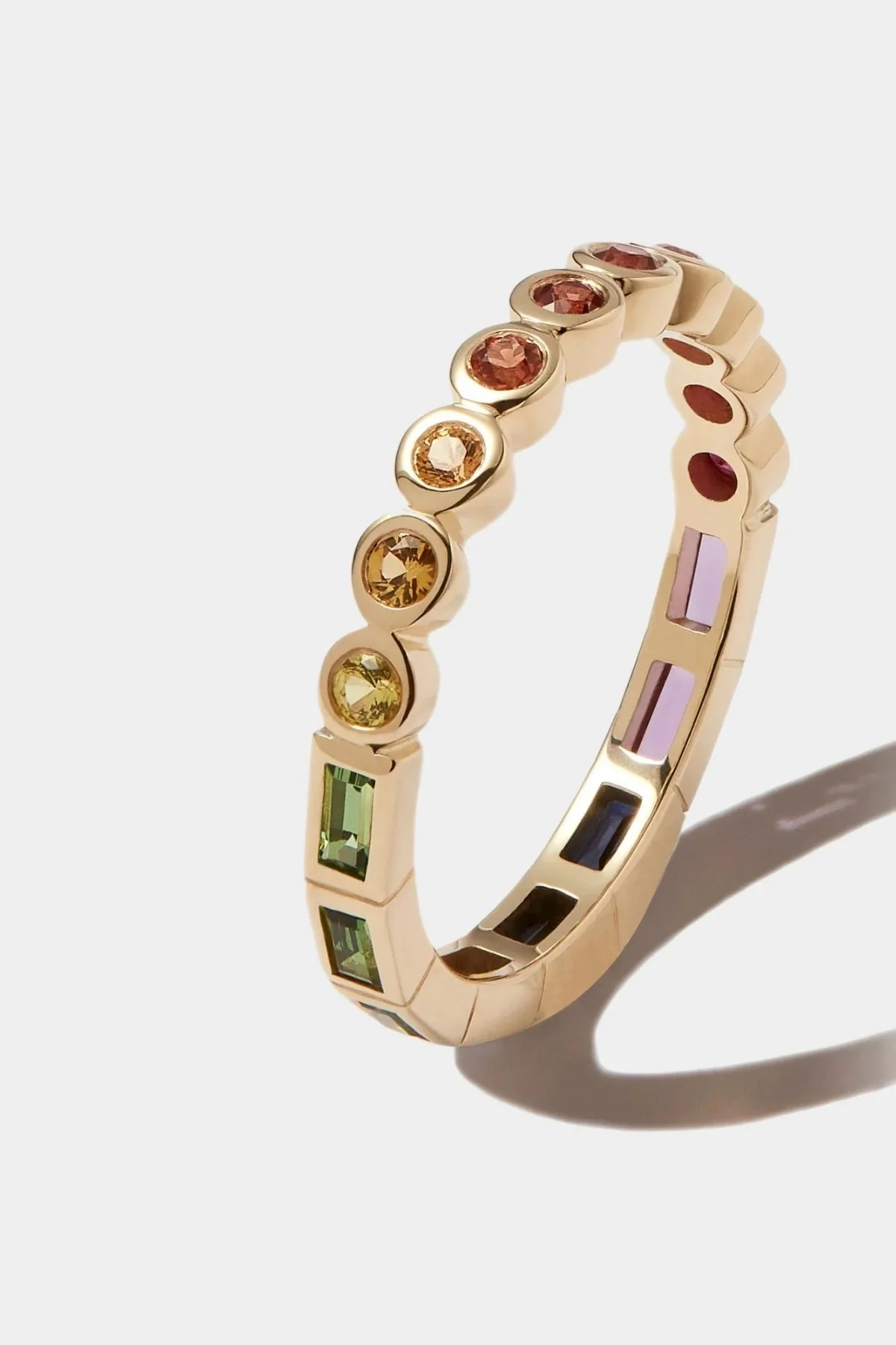 Yvonne Léon Rainbow Baguette Ring - Yellow Gold - Image 2