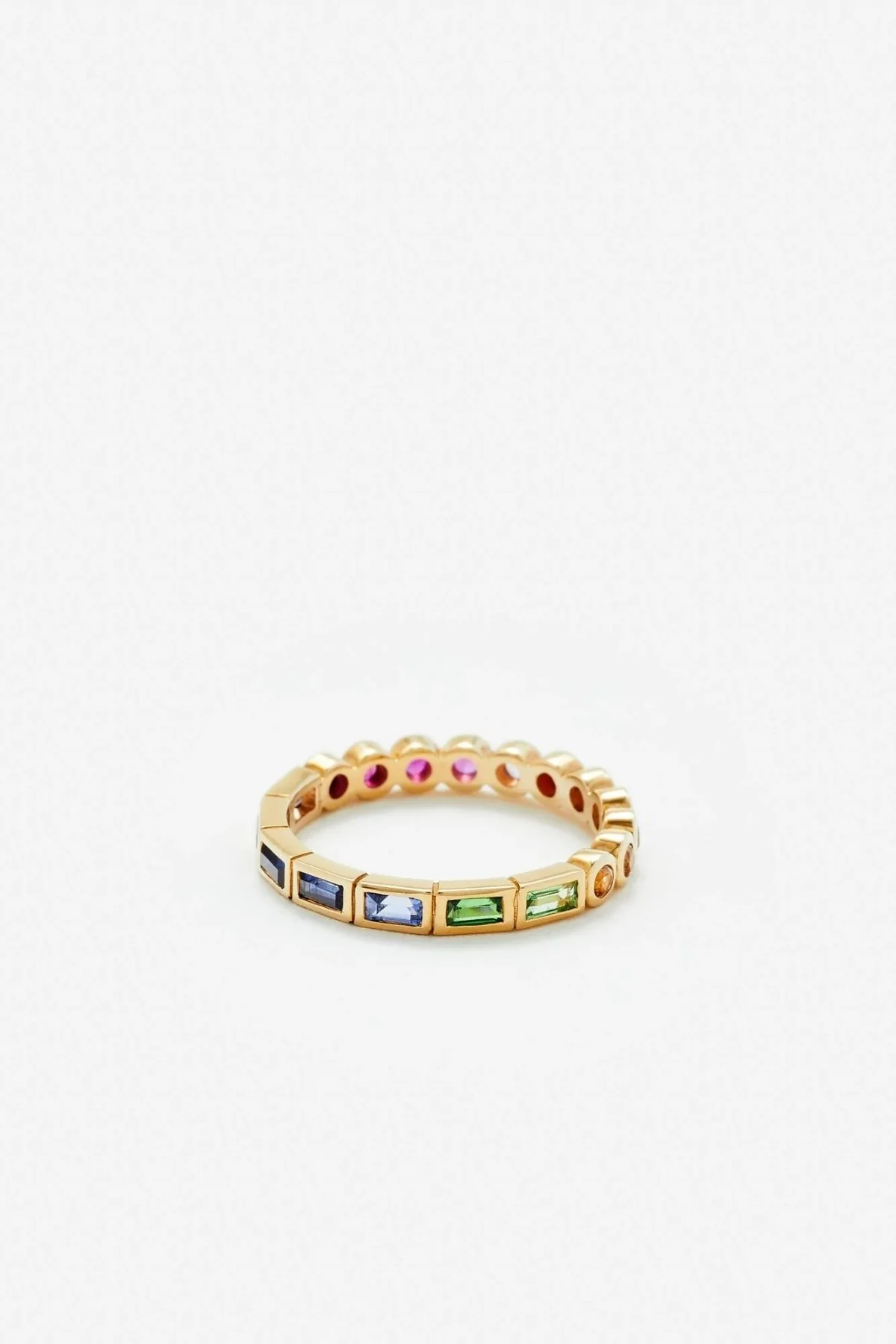 Yvonne Léon Rainbow Baguette Ring - Yellow Gold - Image 3