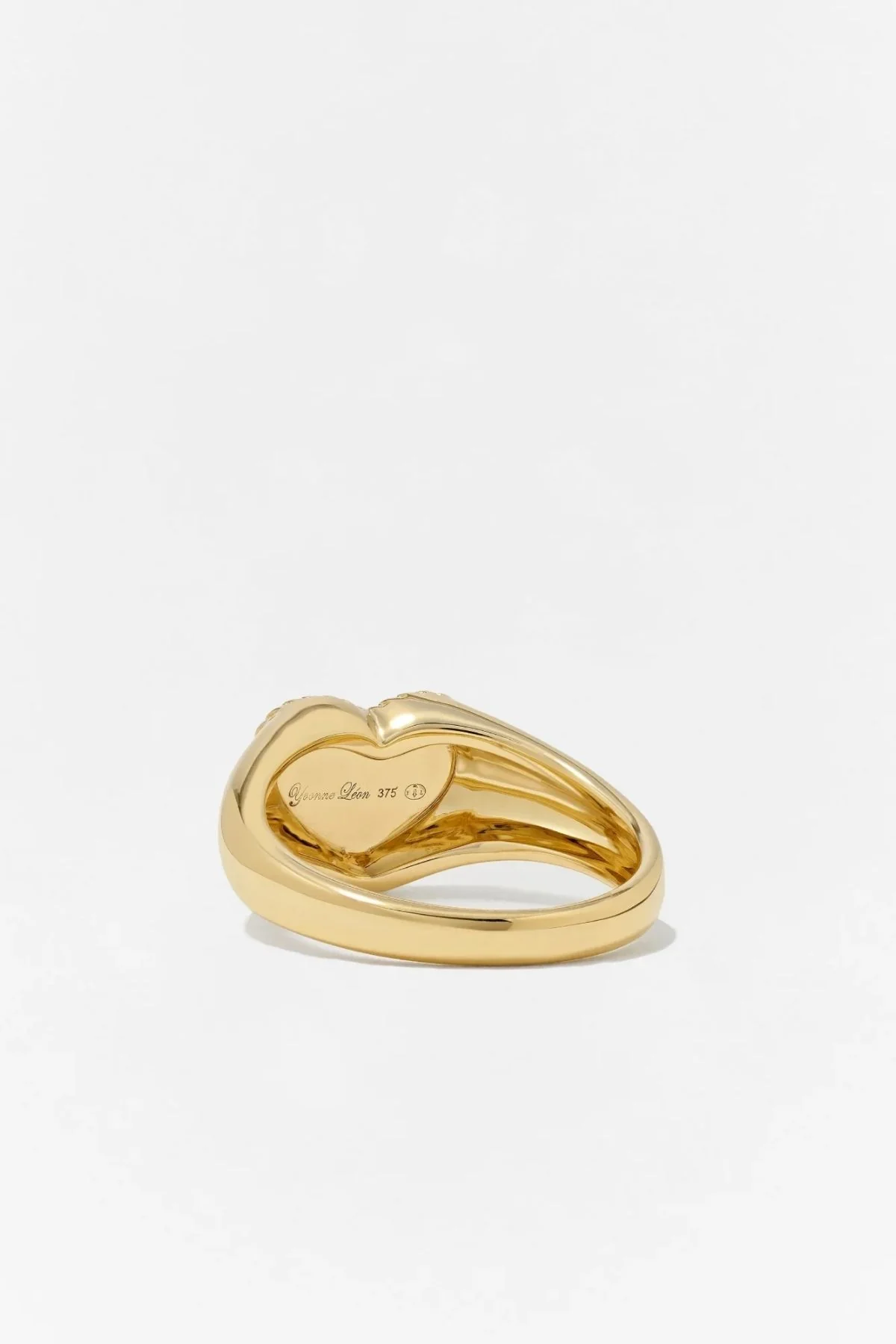 Yvonne Léon Baby Chevaliere Heart Ring - Yellow Gold - Image 3