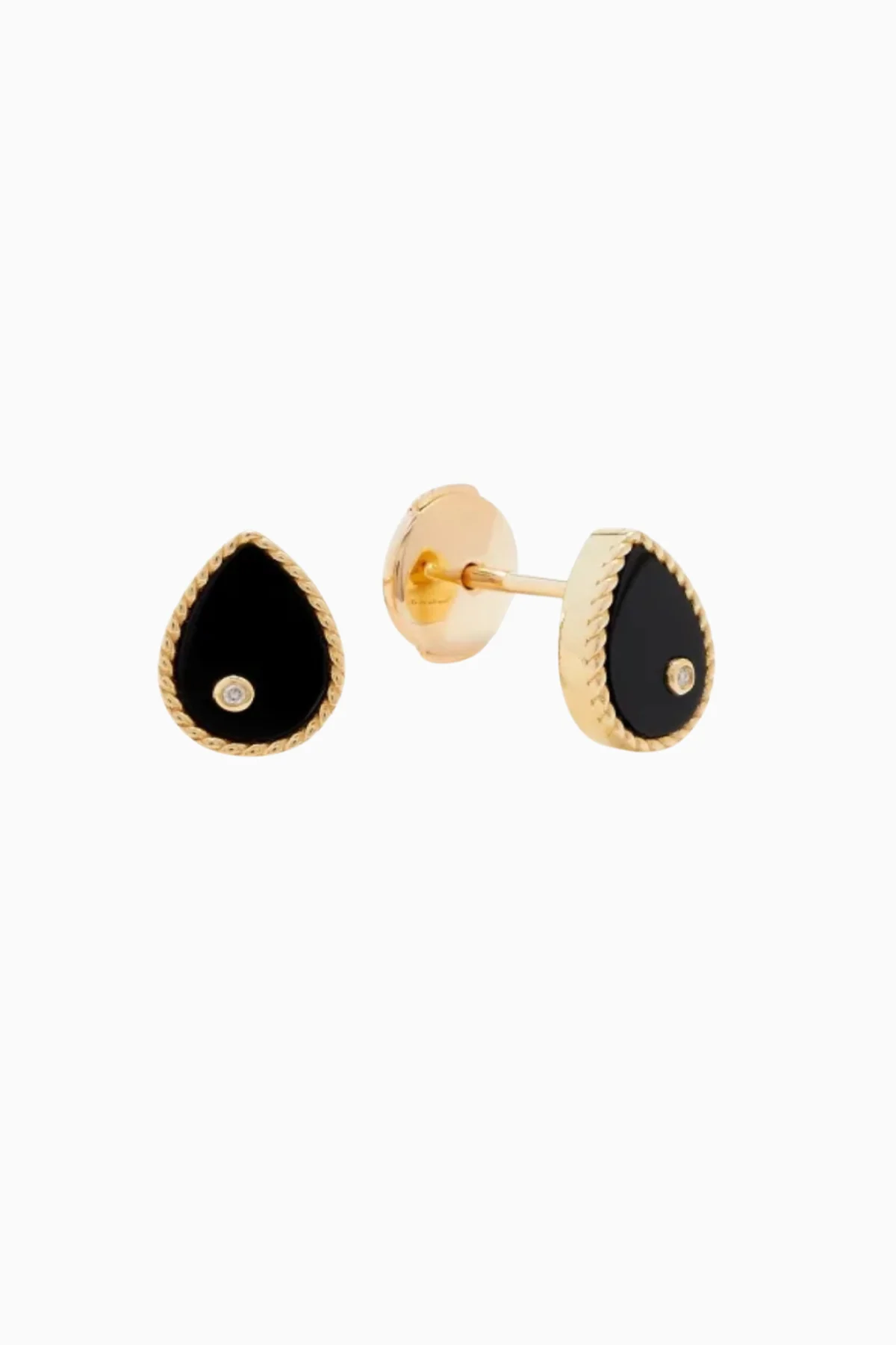 Yvonne Léon Baby Poire Earrings - Onyx