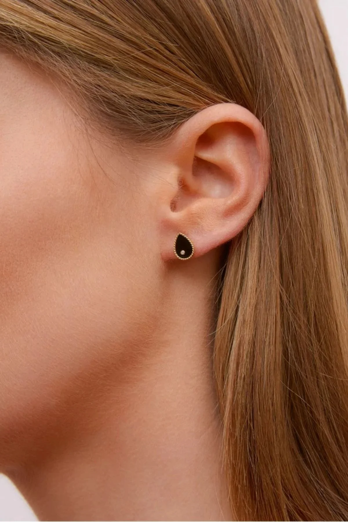 Yvonne Léon Baby Poire Earrings - Onyx - Image 2