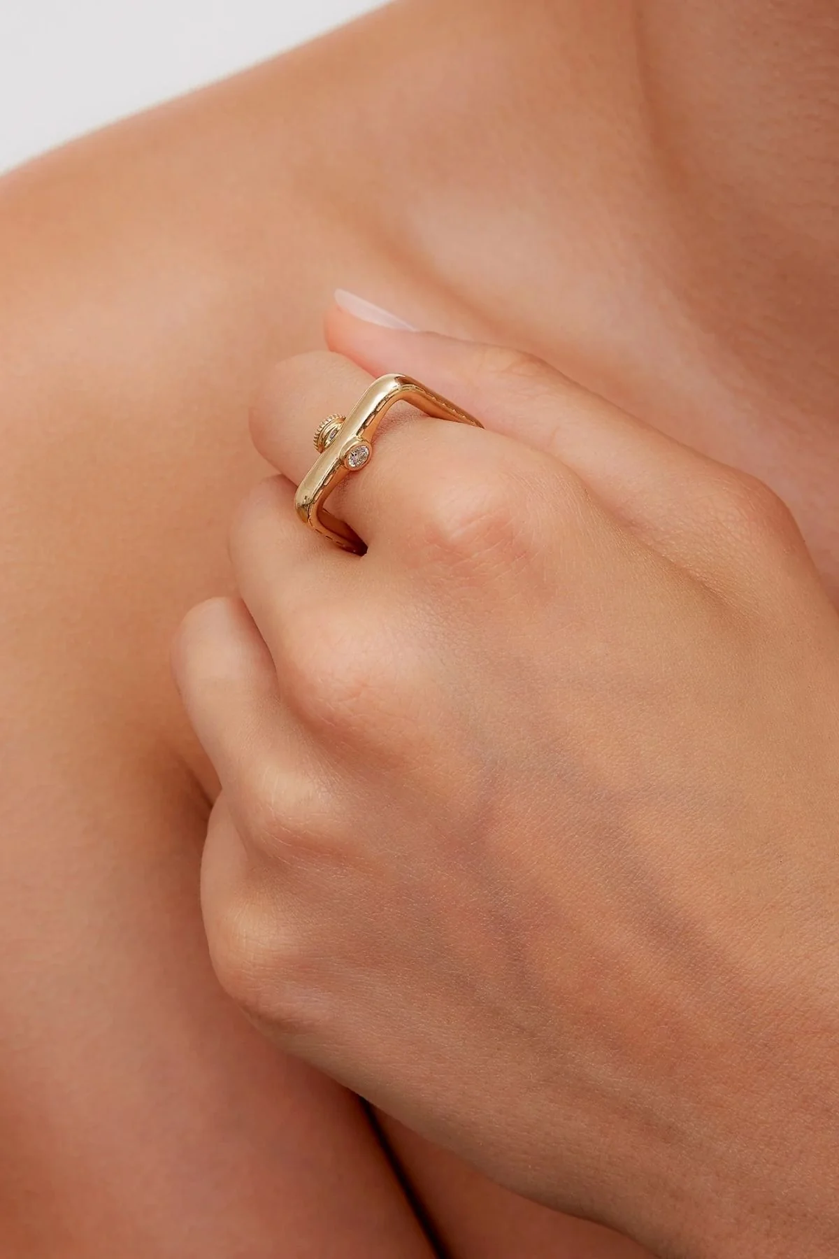 Yvonne Léon Bague Gousset Ring - Yellow Gold - Image 5