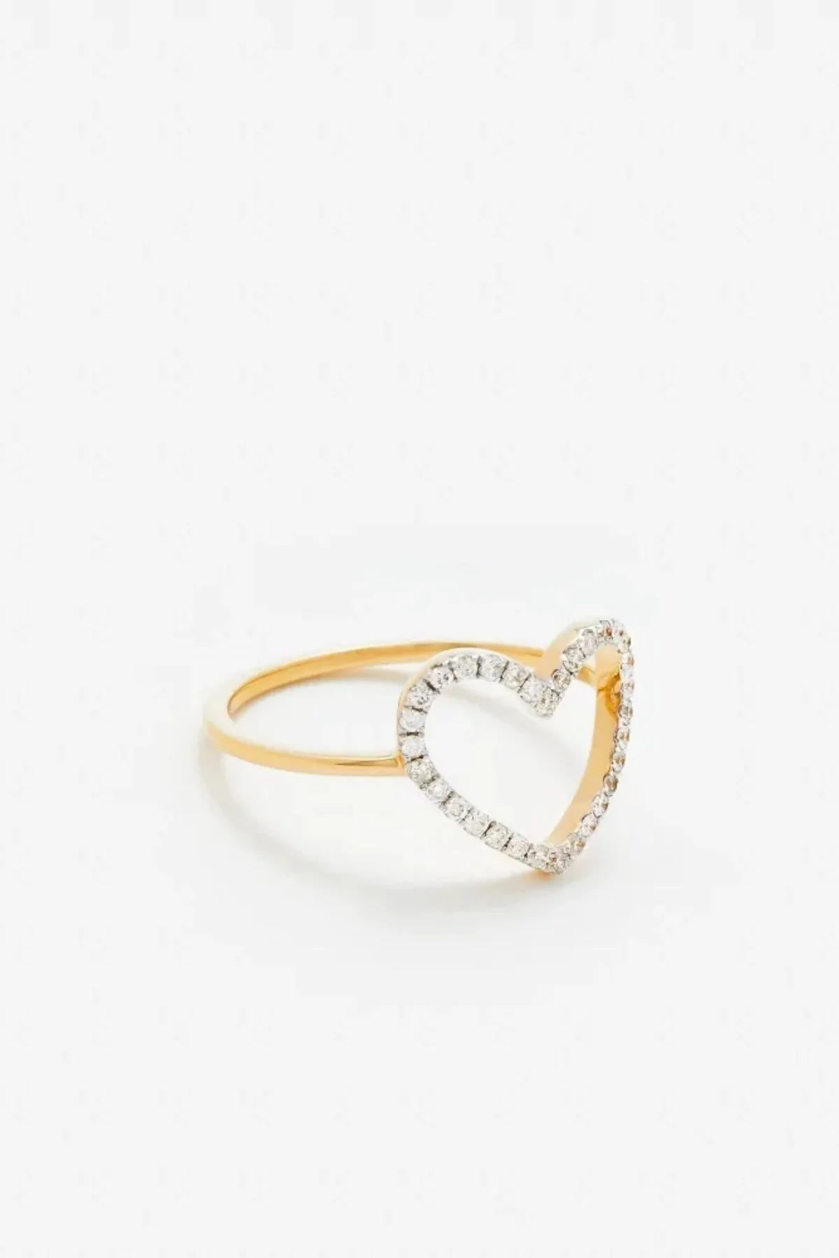 Yvonne Léon Bague Petit Heart Ring Pave Diamonds - Image 2