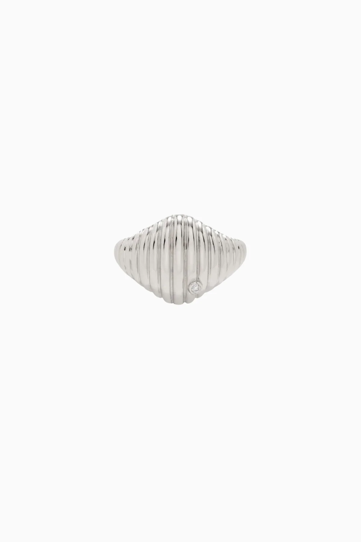 Yvonne Léon Chevaliere Oval Ring - White Gold