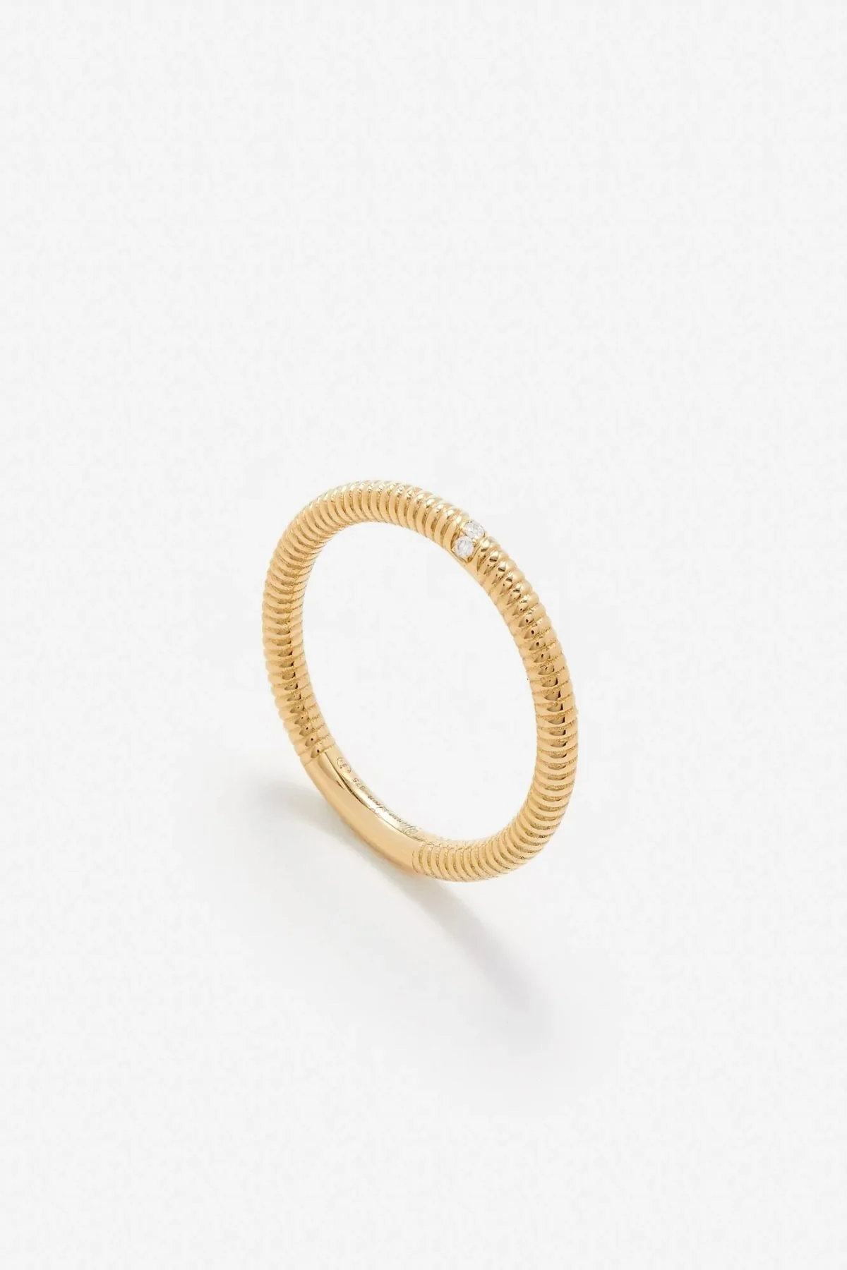 Yvonne Léon Diamond Twist Ring - Yellow Gold - Image 2