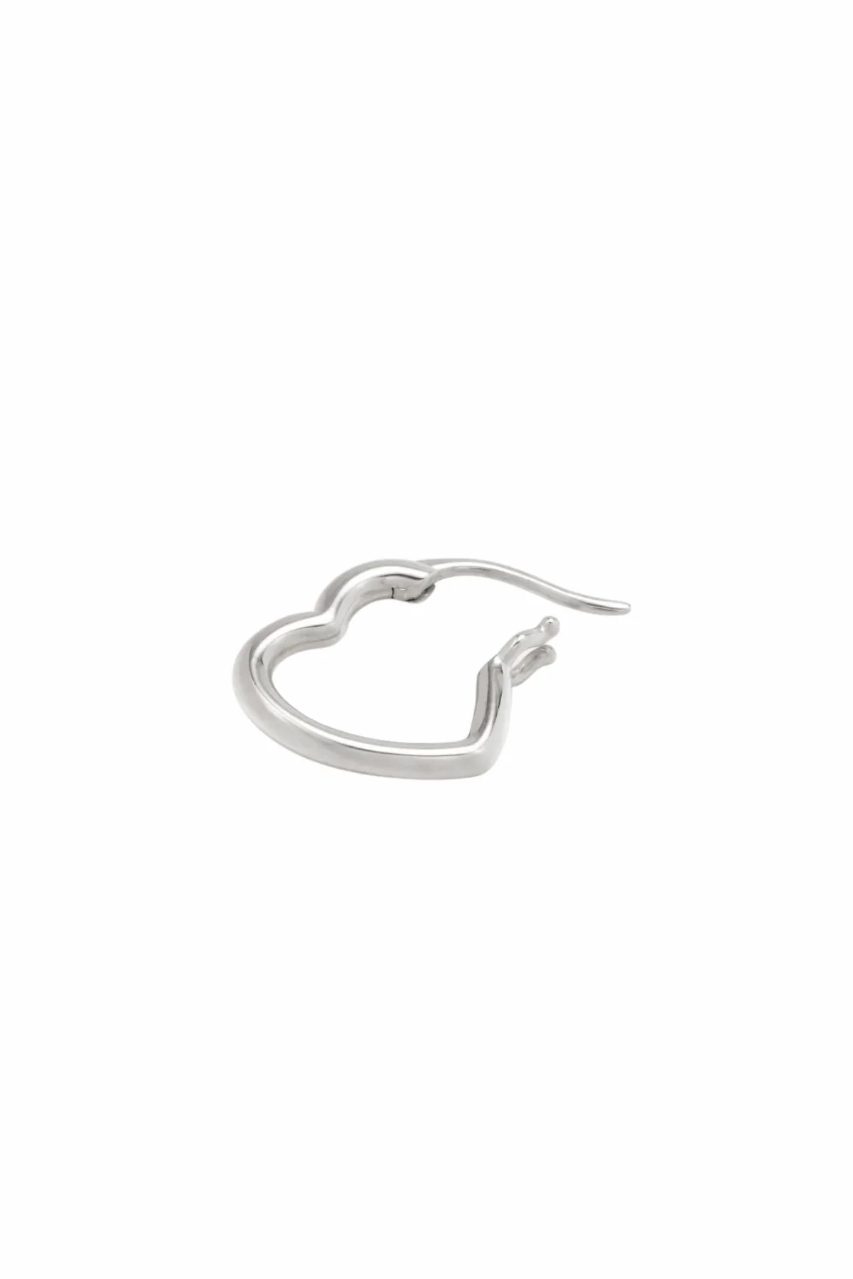 Yvonne Léon Mini Heart Earrings - White Gold - Image 3
