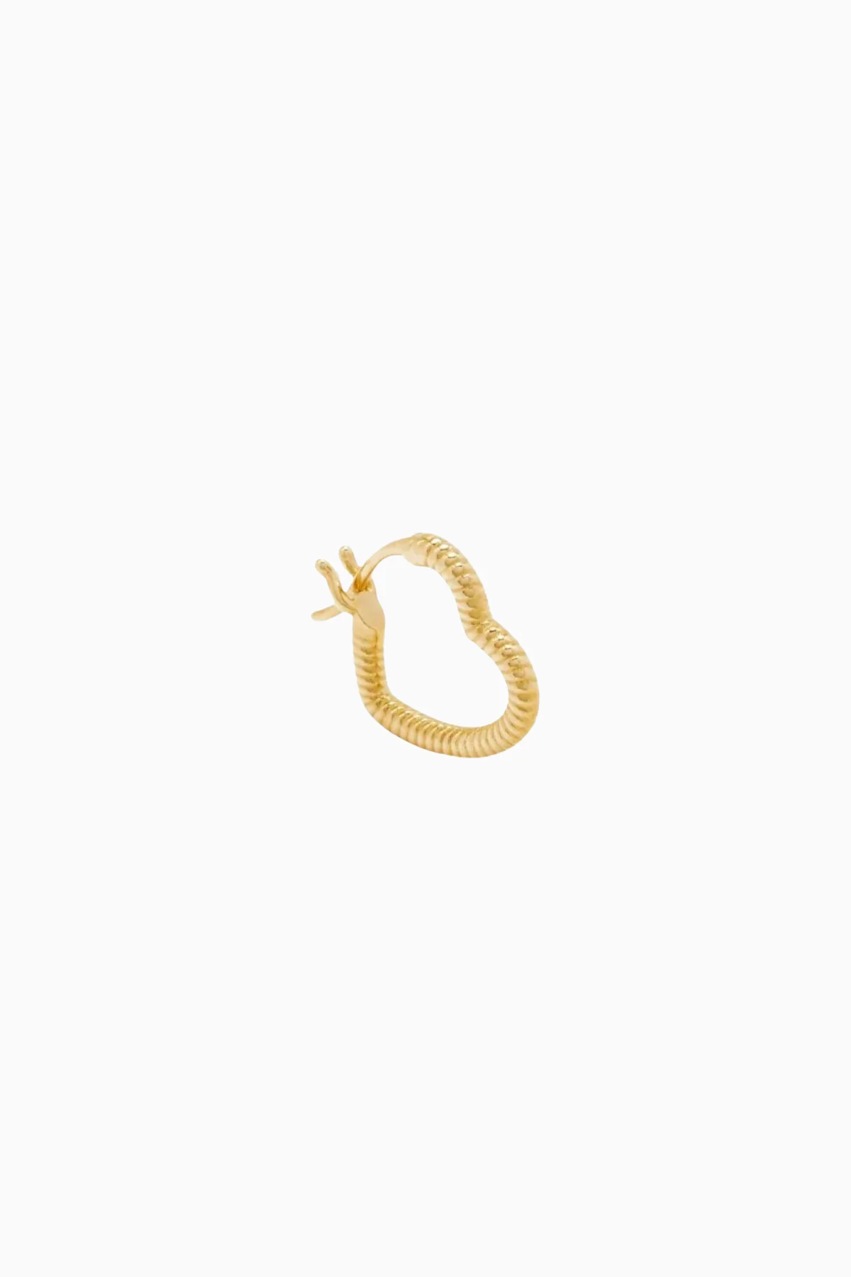 Yvonne Léon Mini Heart Earrings - Yellow Gold